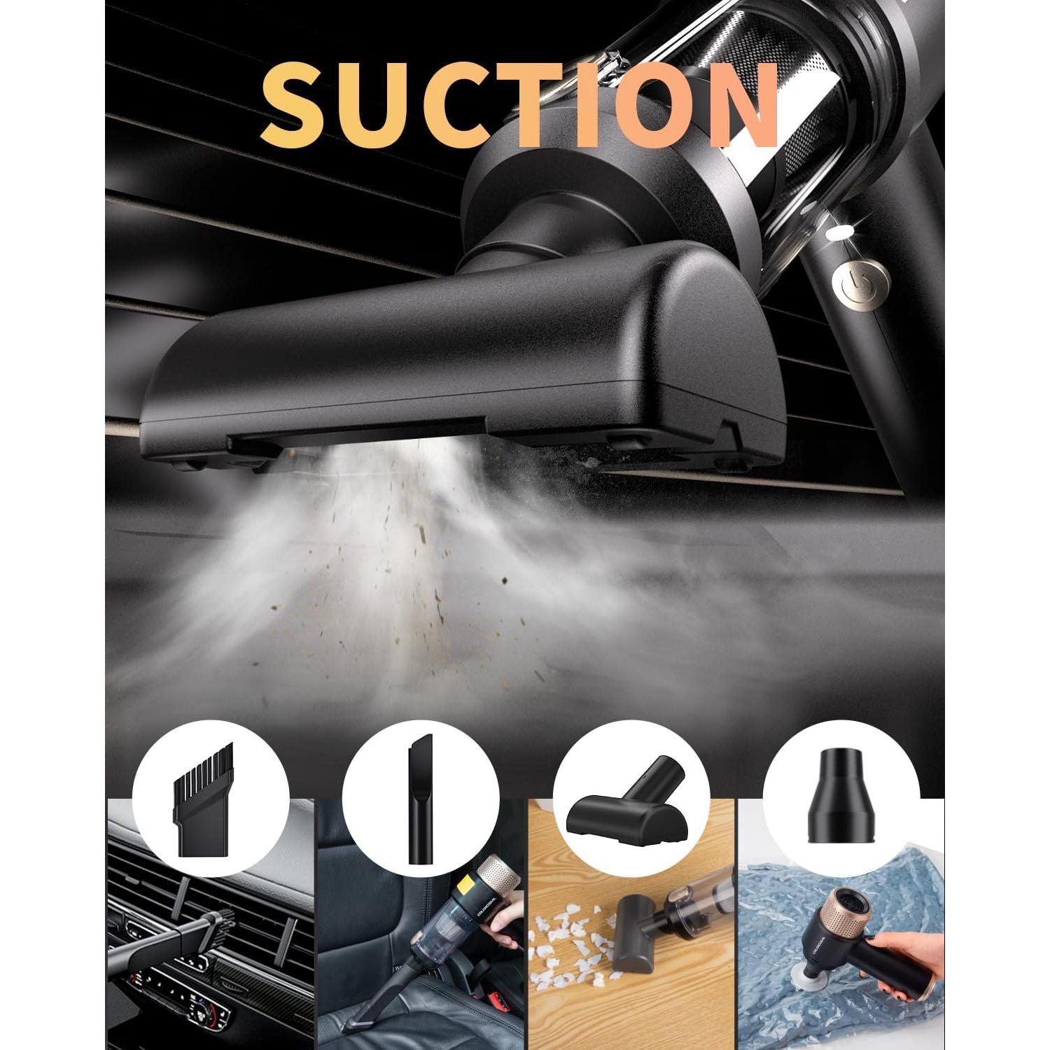 Aspiradora Portátil Inalámbrica COLORCORAL VCM008 60W 20min