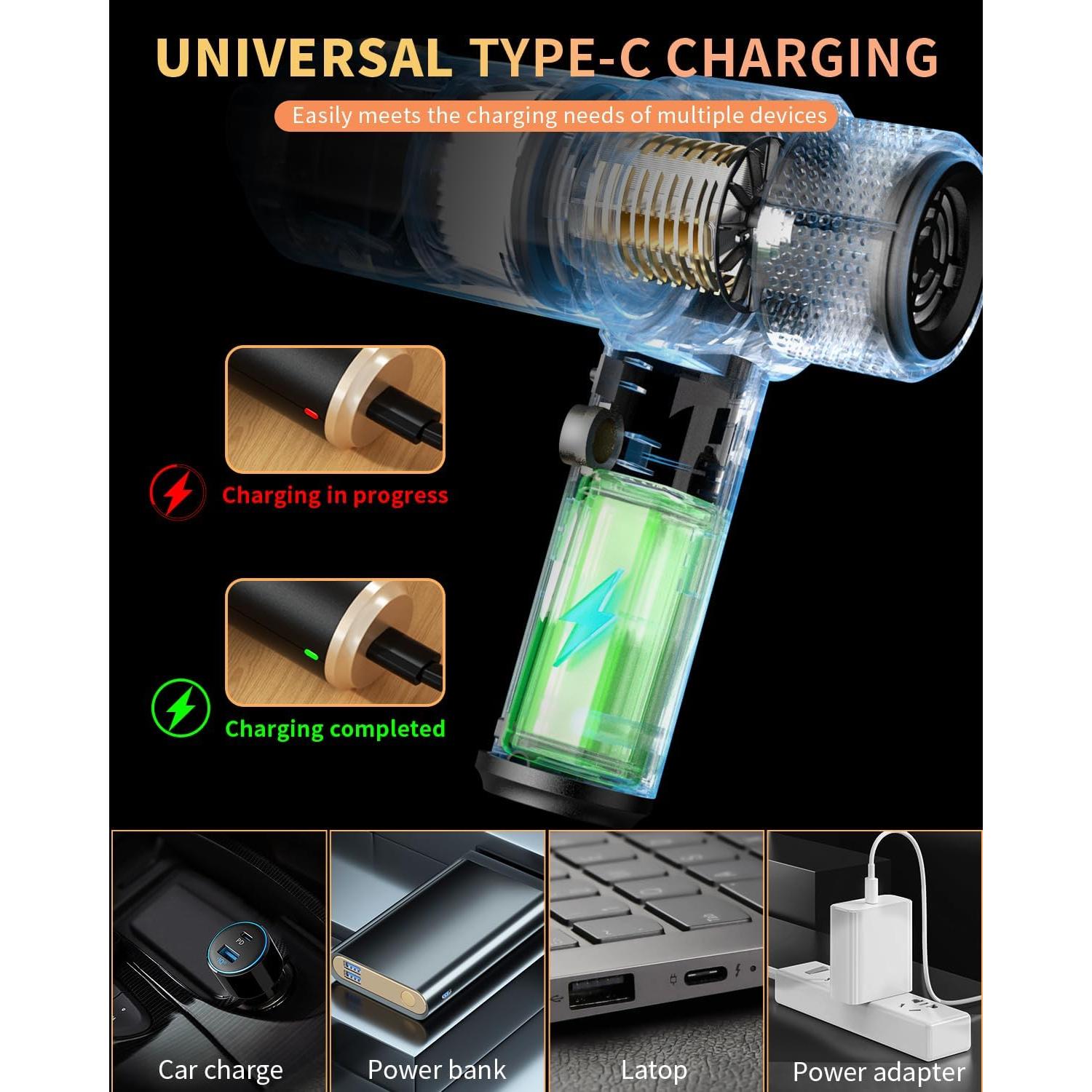Aspiradora Portátil Inalámbrica COLORCORAL VCM008 60W 20min
