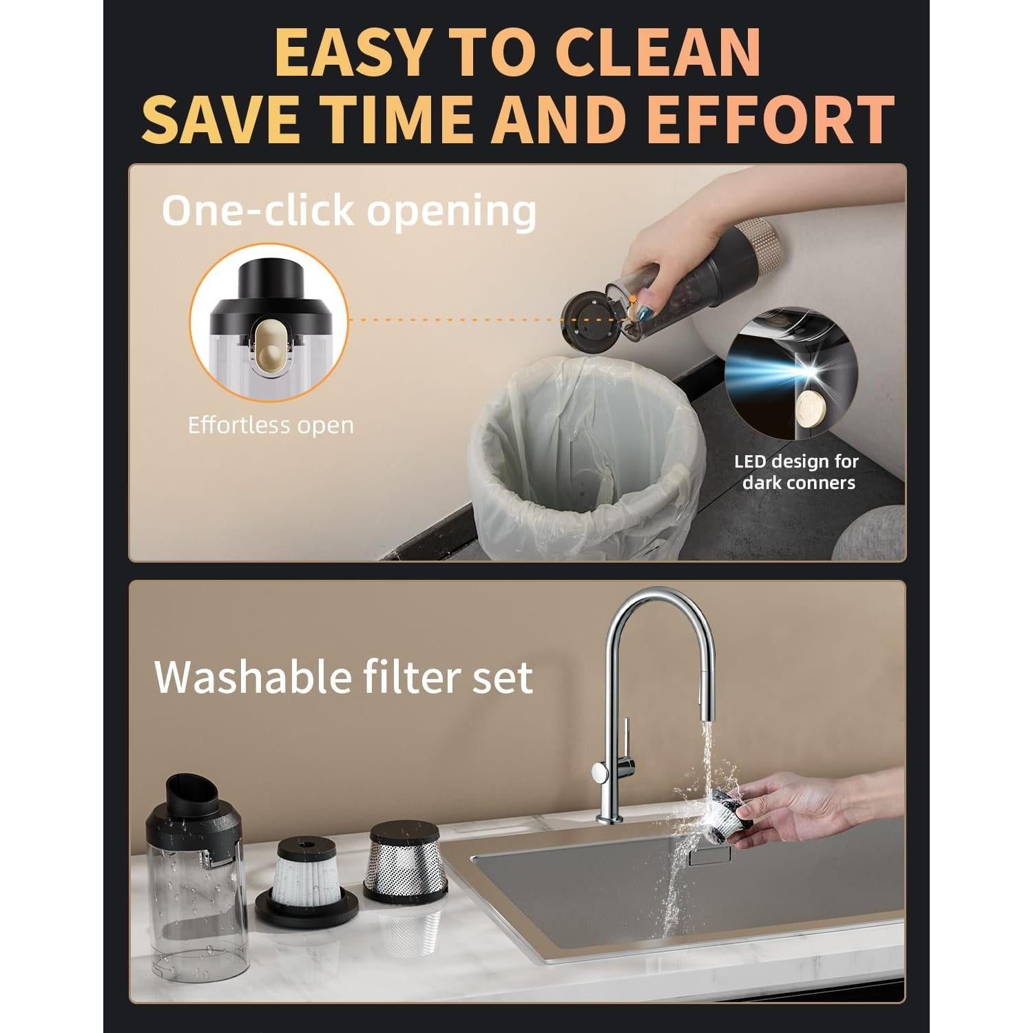 Aspiradora Portátil Inalámbrica COLORCORAL VCM008 60W 20min