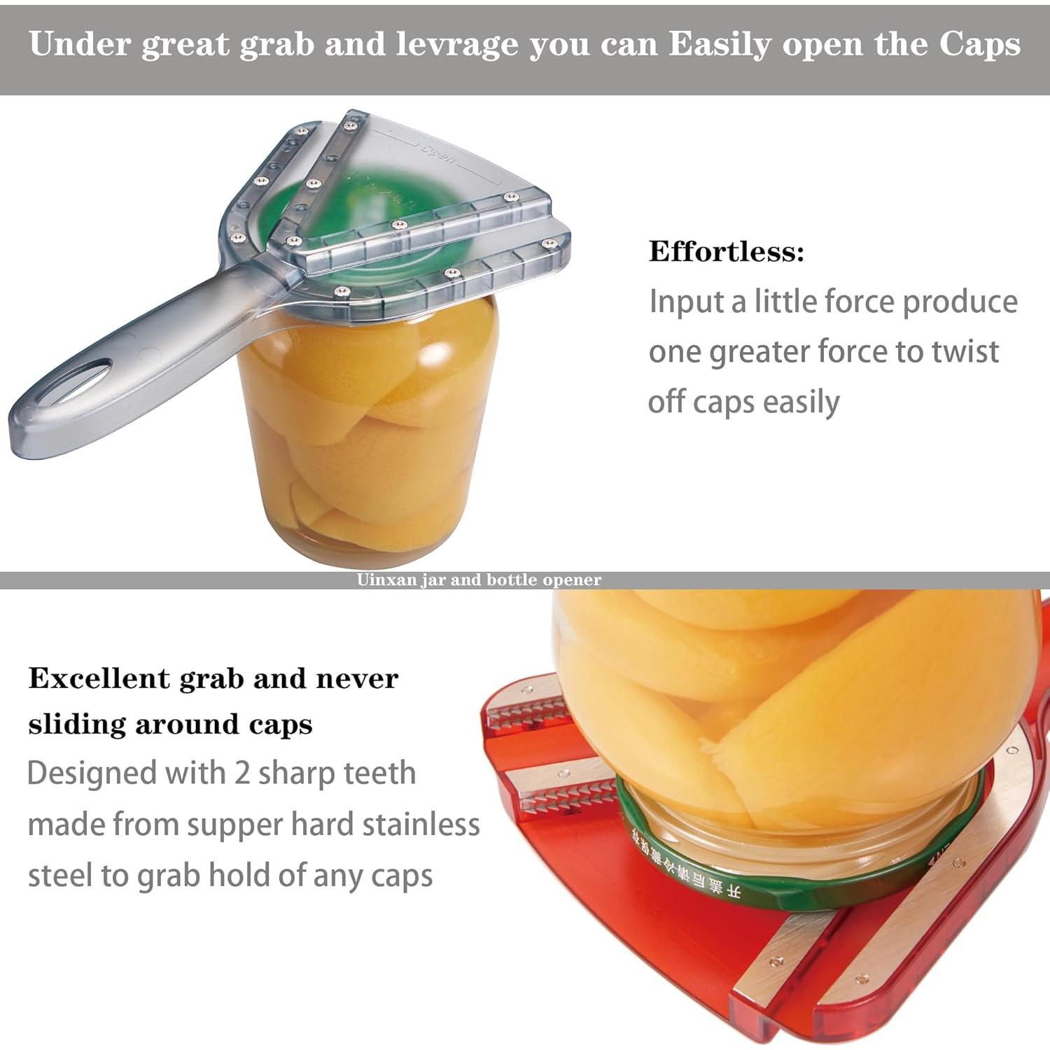 Jar Opener for Weak Hand & Seniors with Arthritis,Easy Twist Off Bottle Caps,Patent | Unique Kitchen Gadgets, Christmas Gifts for Elderly/Women/Men(Blue)