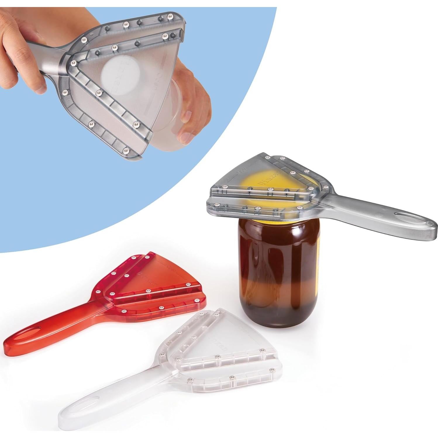 Jar Opener for Weak Hand & Seniors with Arthritis,Easy Twist Off Bottle Caps,Patent | Unique Kitchen Gadgets, Christmas Gifts for Elderly/Women/Men(Blue)