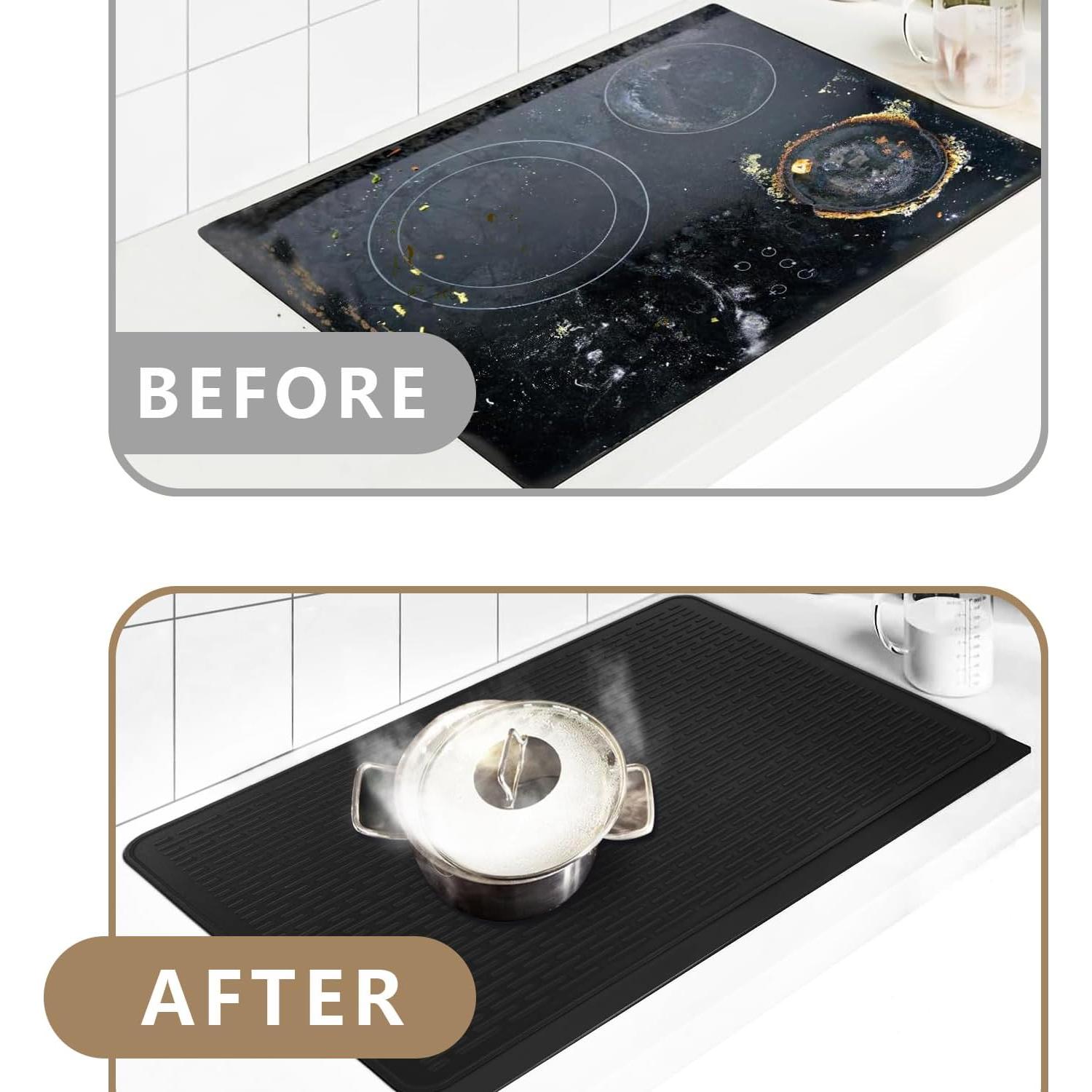 Tapete de Secado de Platos Golener Silicona 71x50 cm Negro