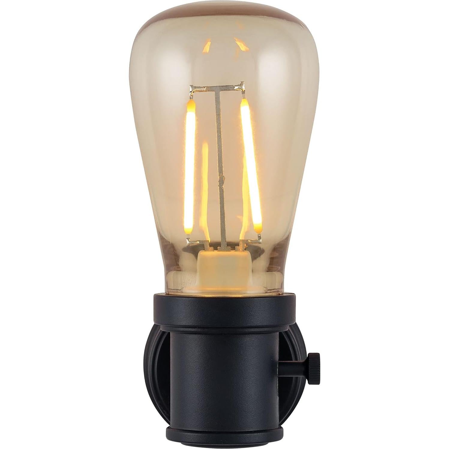 Luz Nocturna LED Vintage GE con Sensor Crepúsculo, 14 Lúmenes