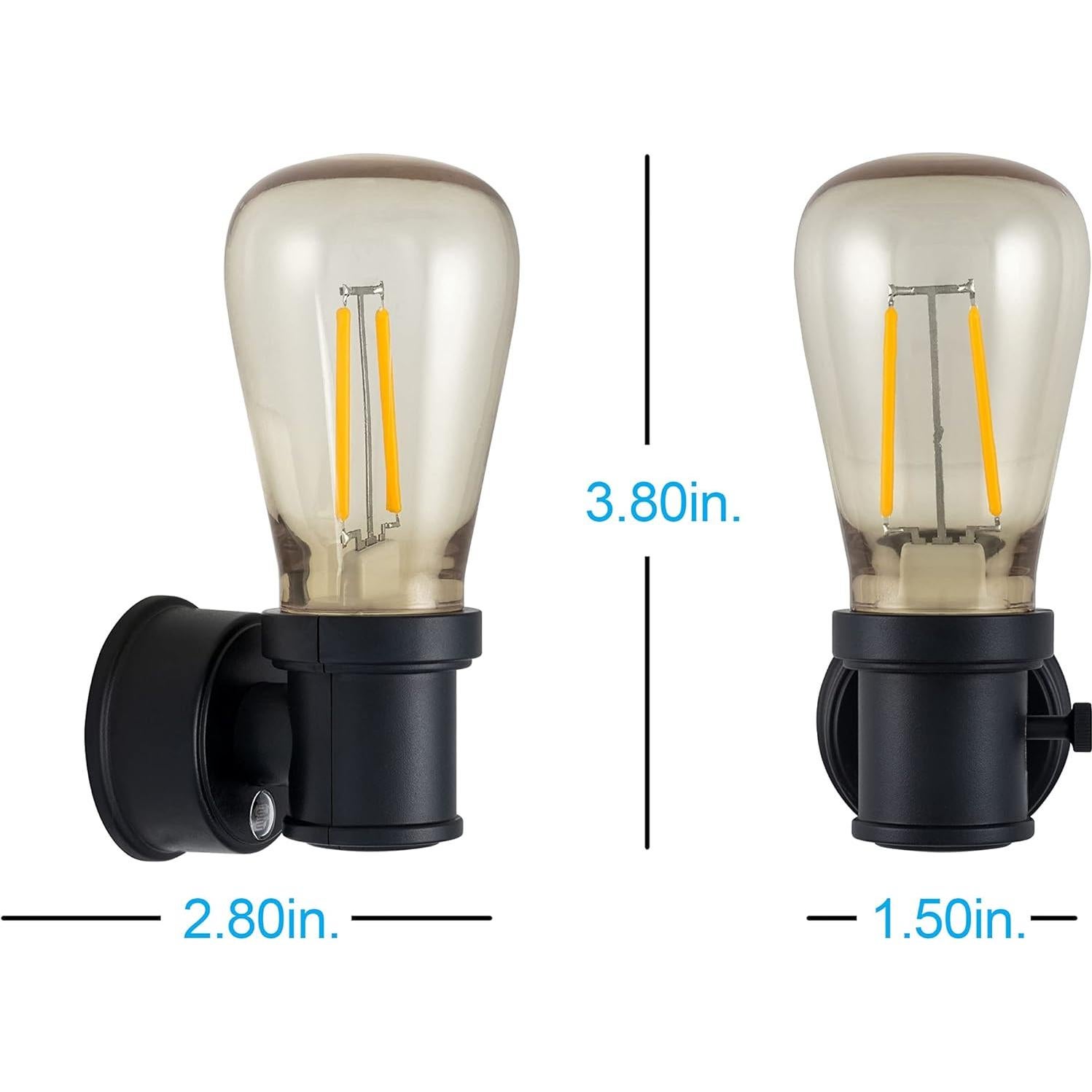 Luz Nocturna LED Vintage GE con Sensor Crepúsculo, 14 Lúmenes