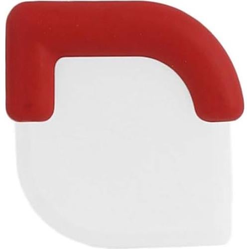 Scraper Durable 3" Nylon Plastic Pan Scraper Tool with Anti-Slip Handle, Random Color, Dish Scraper Plastic (1-pack)