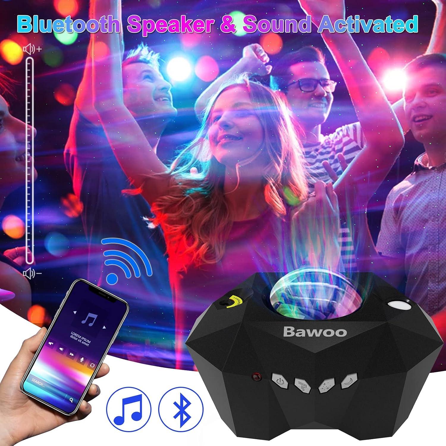 Proyector de Luz Estelar Bawoo AC6923 con Bluetooth y Control Remoto