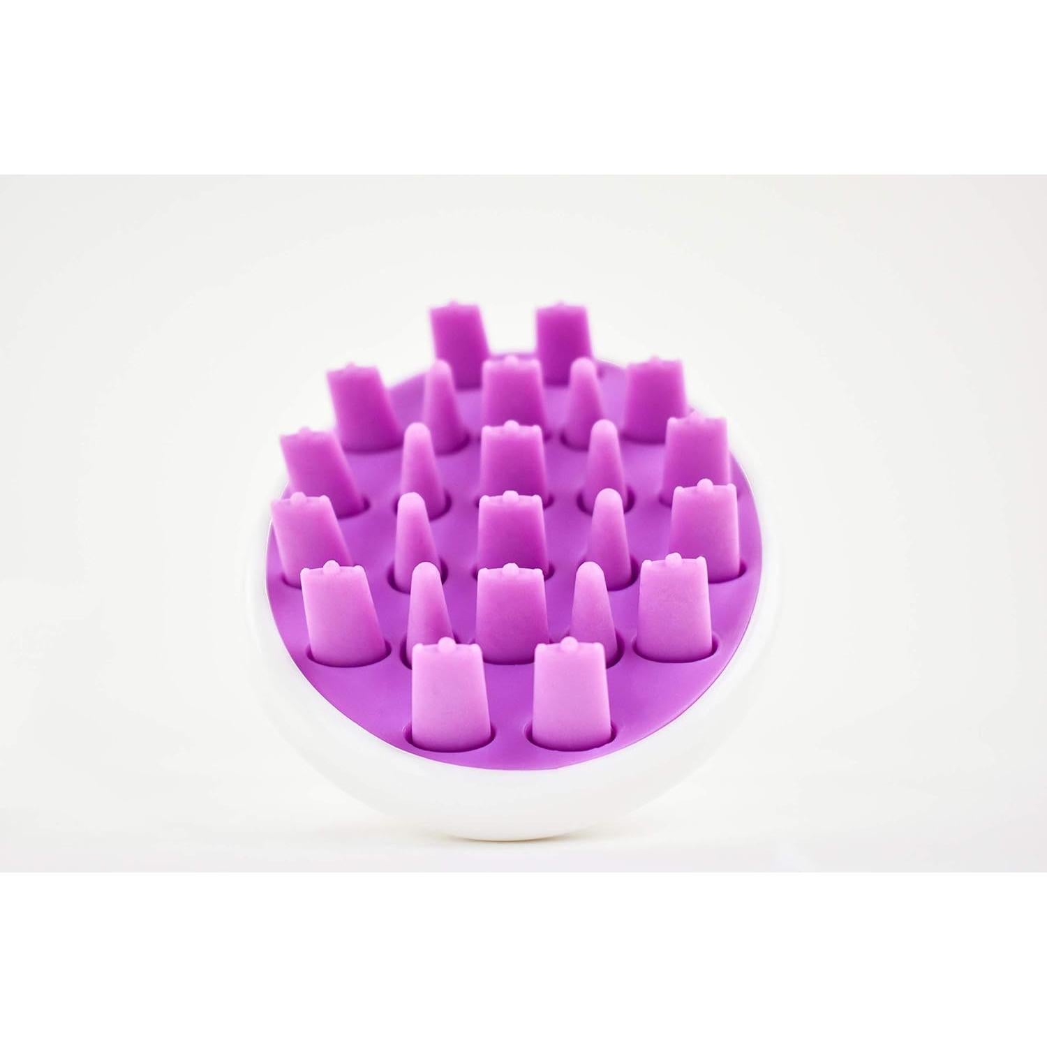 Cepillo Masajeador Zyllion ZMA12 - Exfoliante Cabello Púrpura