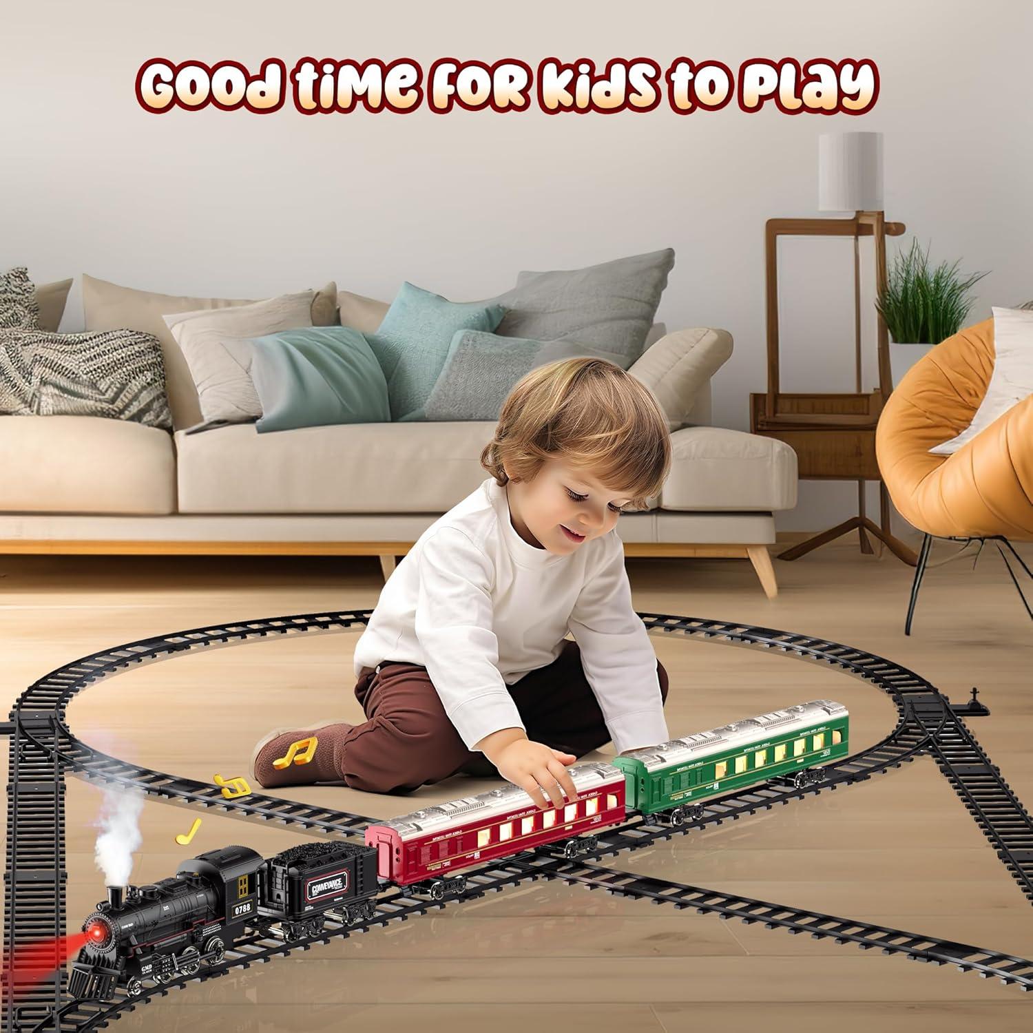 Juego de Tren a Control Remoto Hot Bee con Pista y Luces