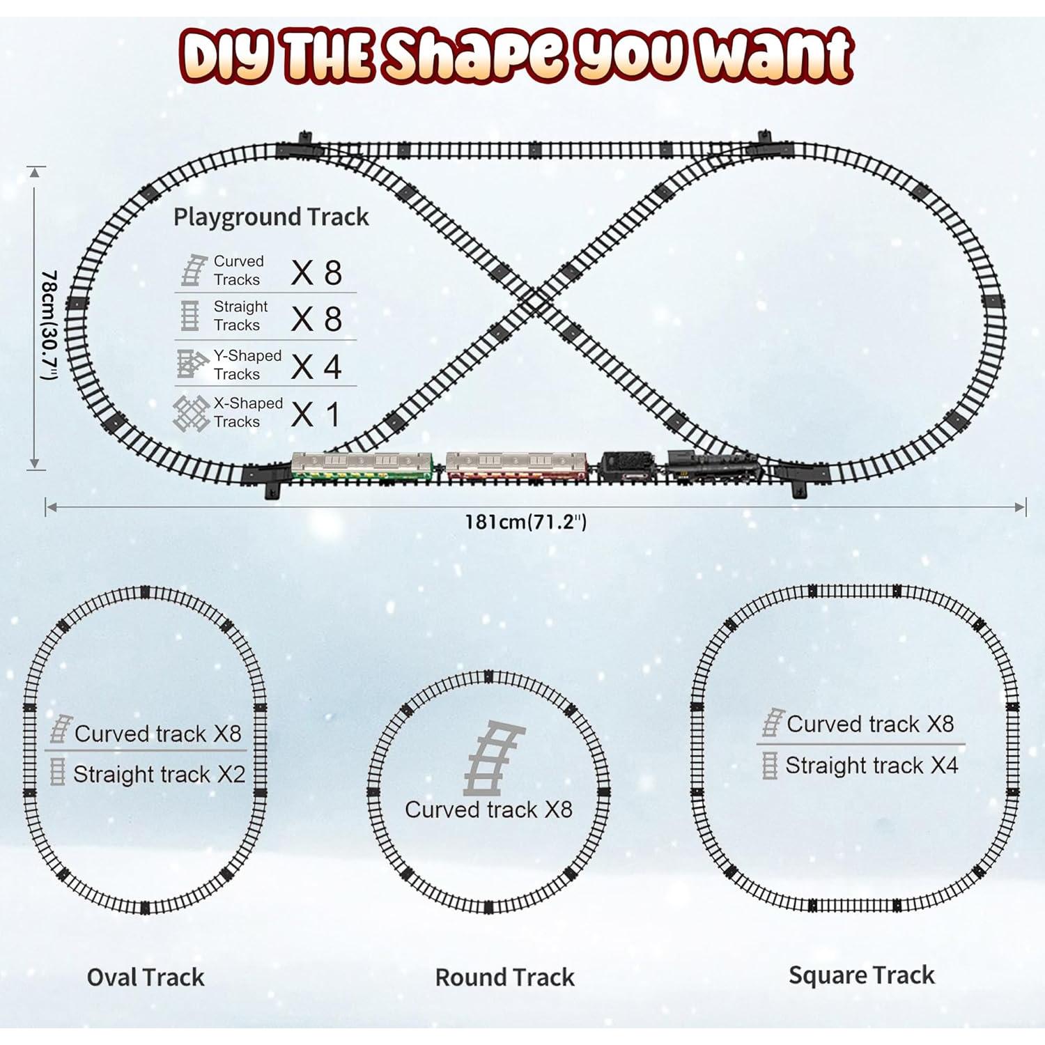 Juego de Tren a Control Remoto Hot Bee con Pista y Luces