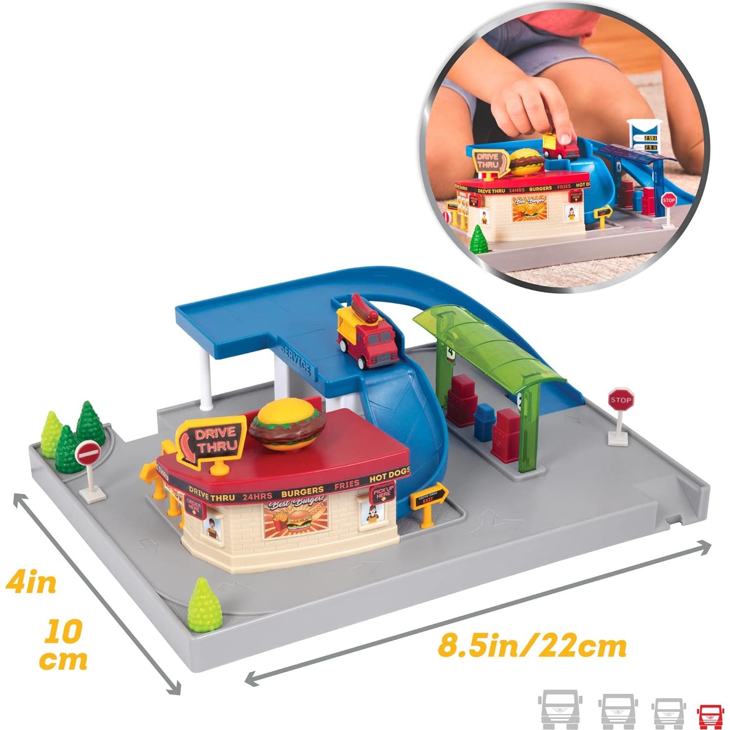 Estación de Gas y Restaurante Drive-Thru Battat 5 Piezas