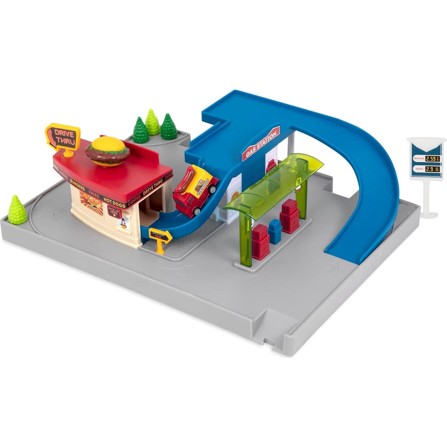 Estación de Gas y Restaurante Drive-Thru Battat 5 Piezas