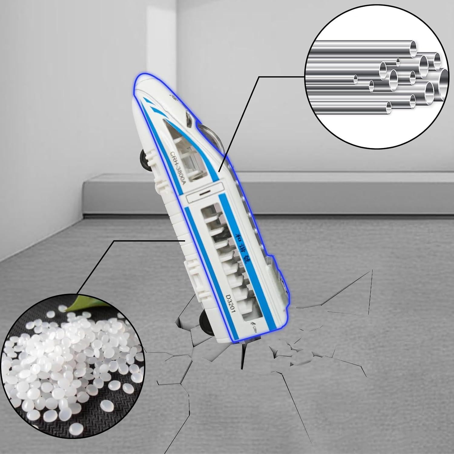 Juego de tren OTONOPI tren bala magnético 4 piezas