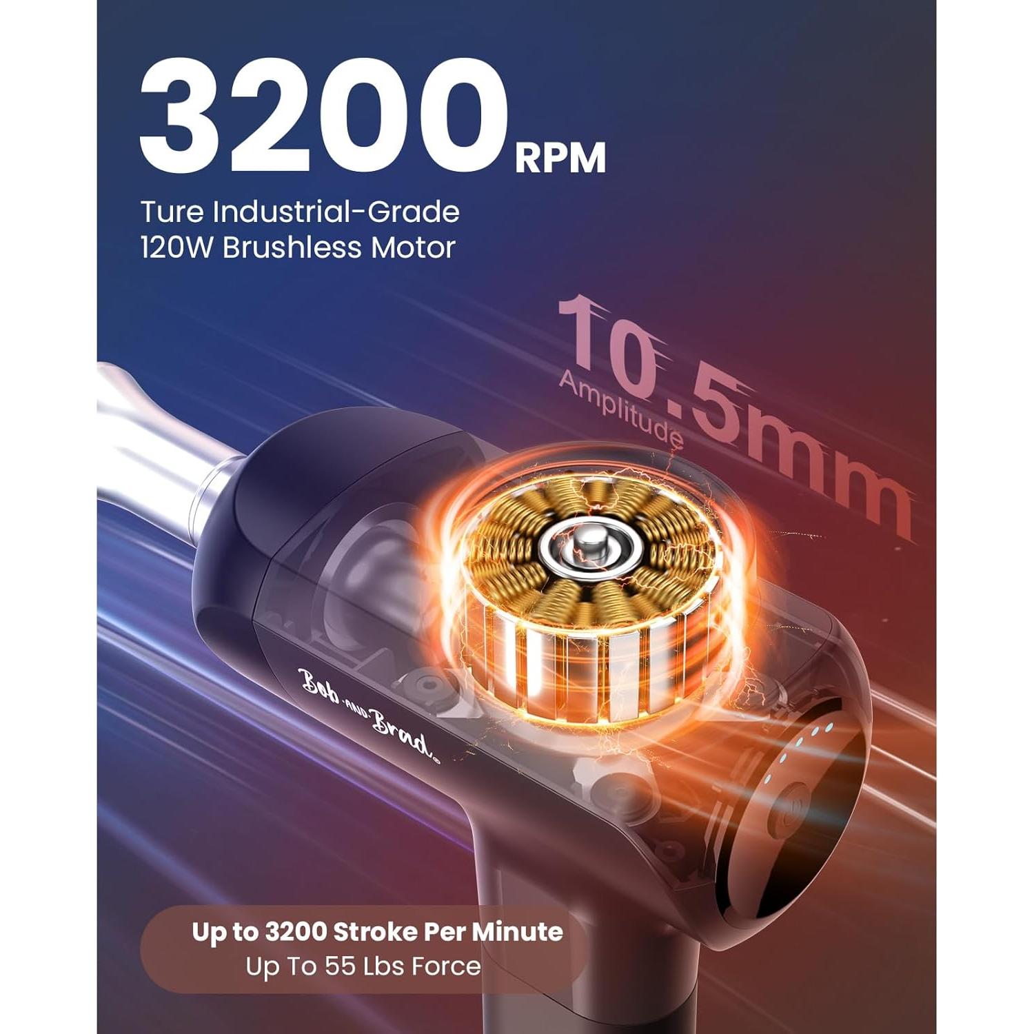 Pistola de Masaje BOB Y BRAD X6 Pro Max con Calor y Frío