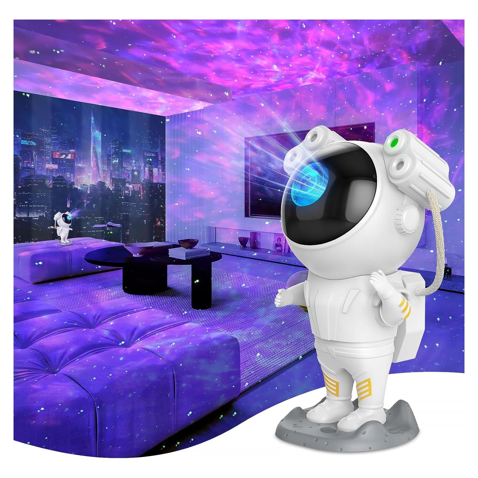 Proyector de Luz Astronauta JKUSS con Nebulosa y Control Remoto
