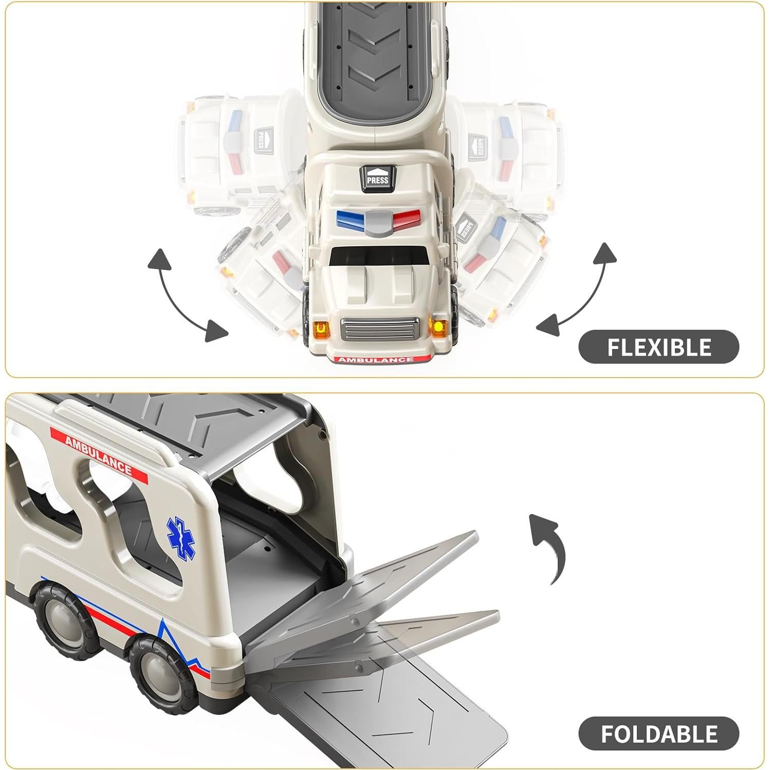 Juguetes de Camiones TEMI 5 en 1 para Niños 3 a 6 Años