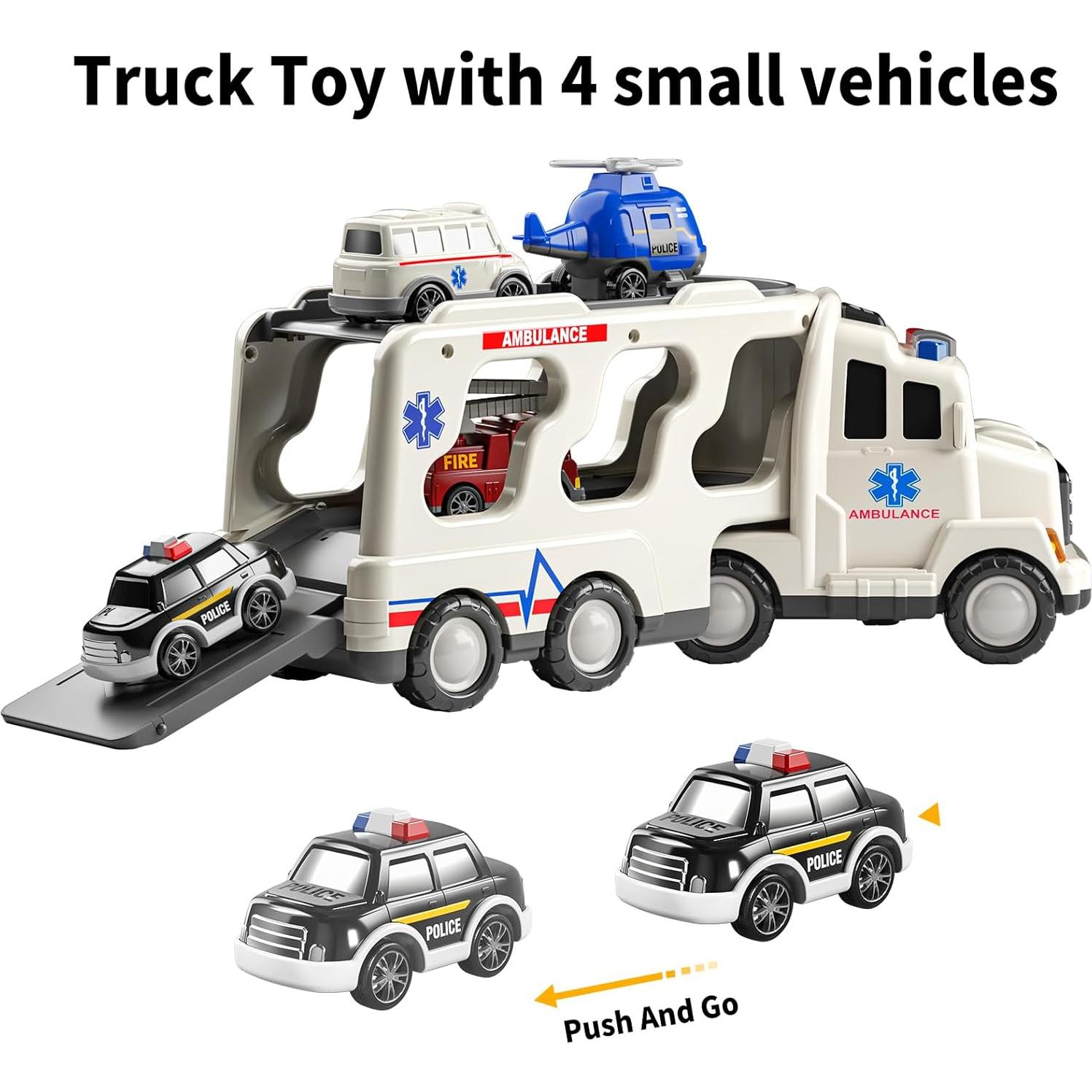 Juguetes de Camiones TEMI 5 en 1 para Niños 3 a 6 Años