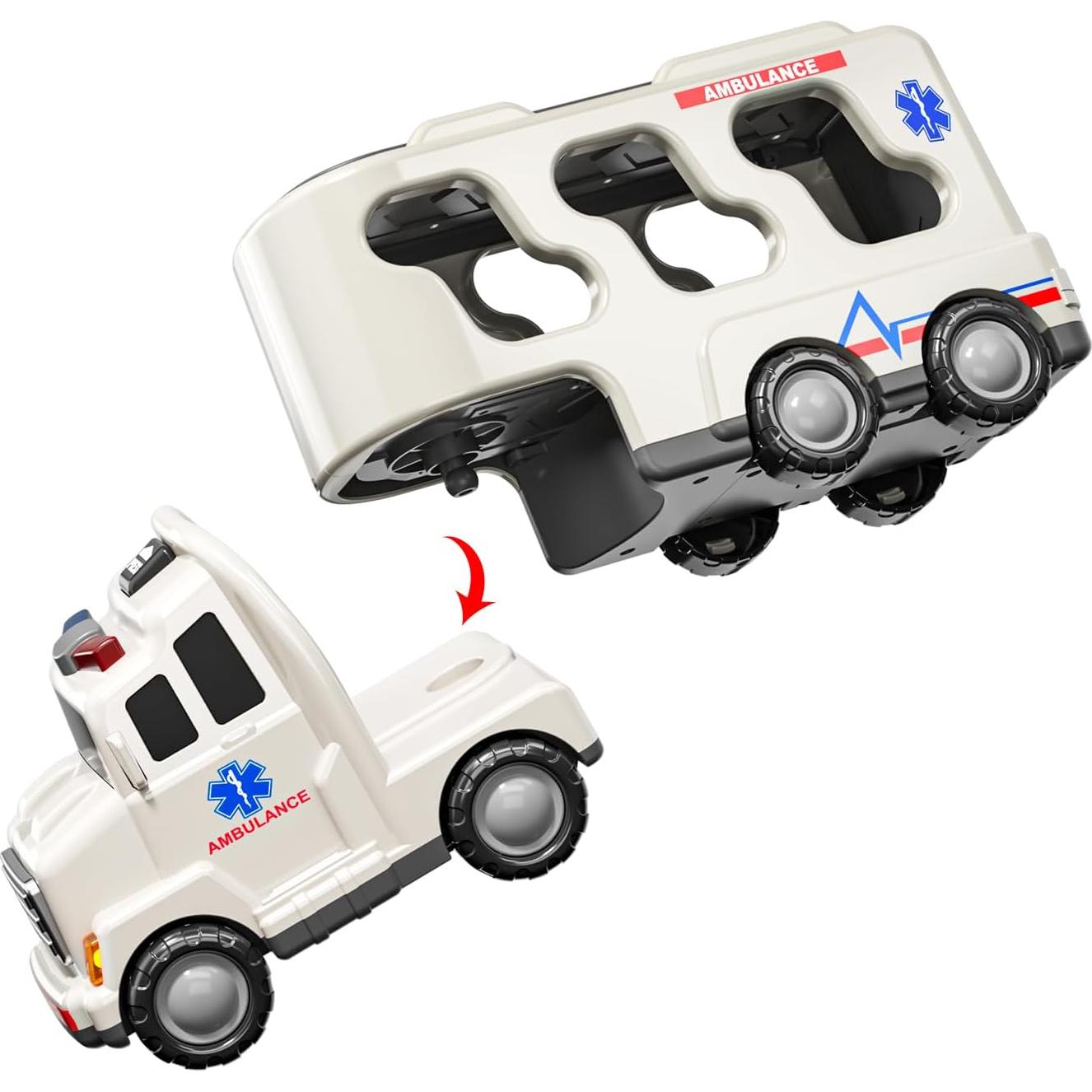 Juguetes de Camiones TEMI 5 en 1 para Niños 3 a 6 Años