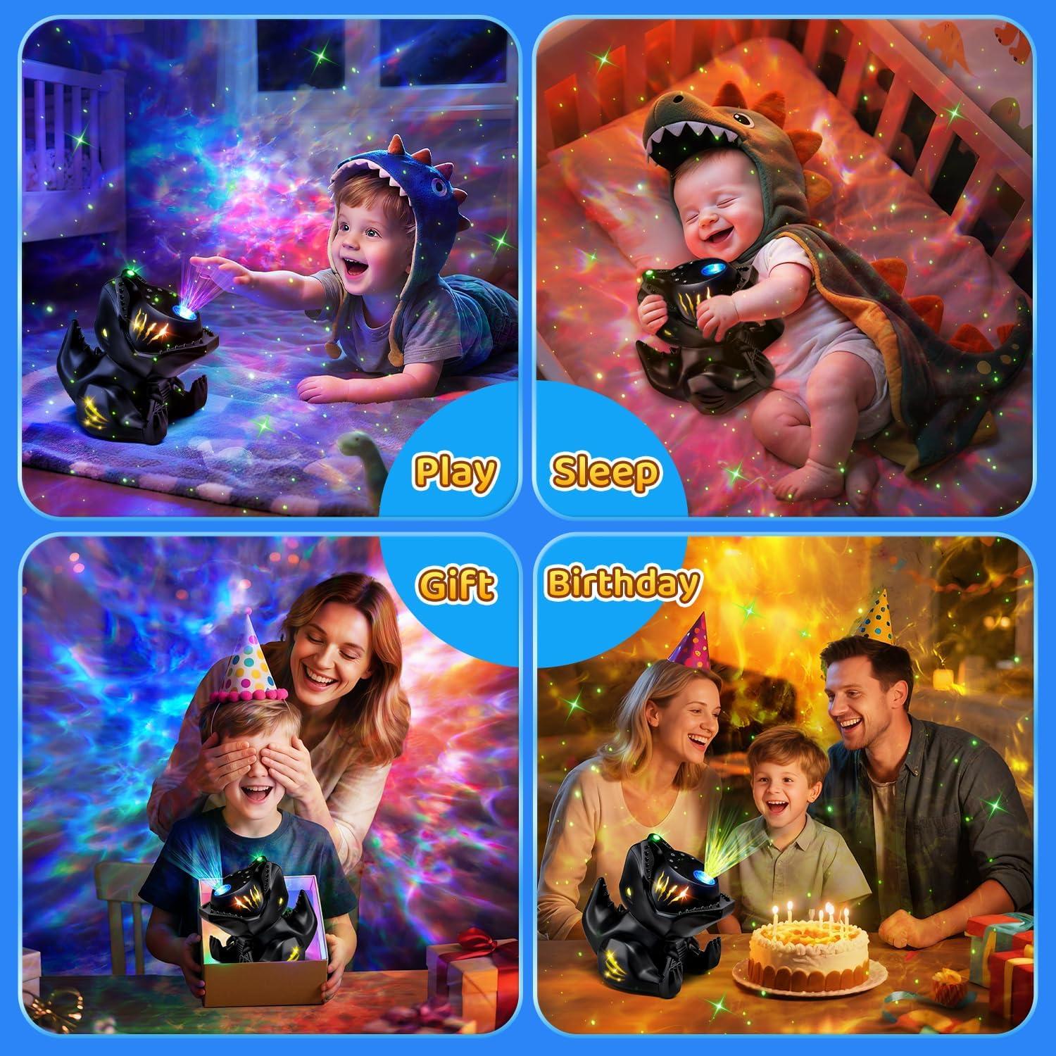 Proyector de Luz Nocturna Dinosaurio TK.CO. WH-E23 22 Sonidos