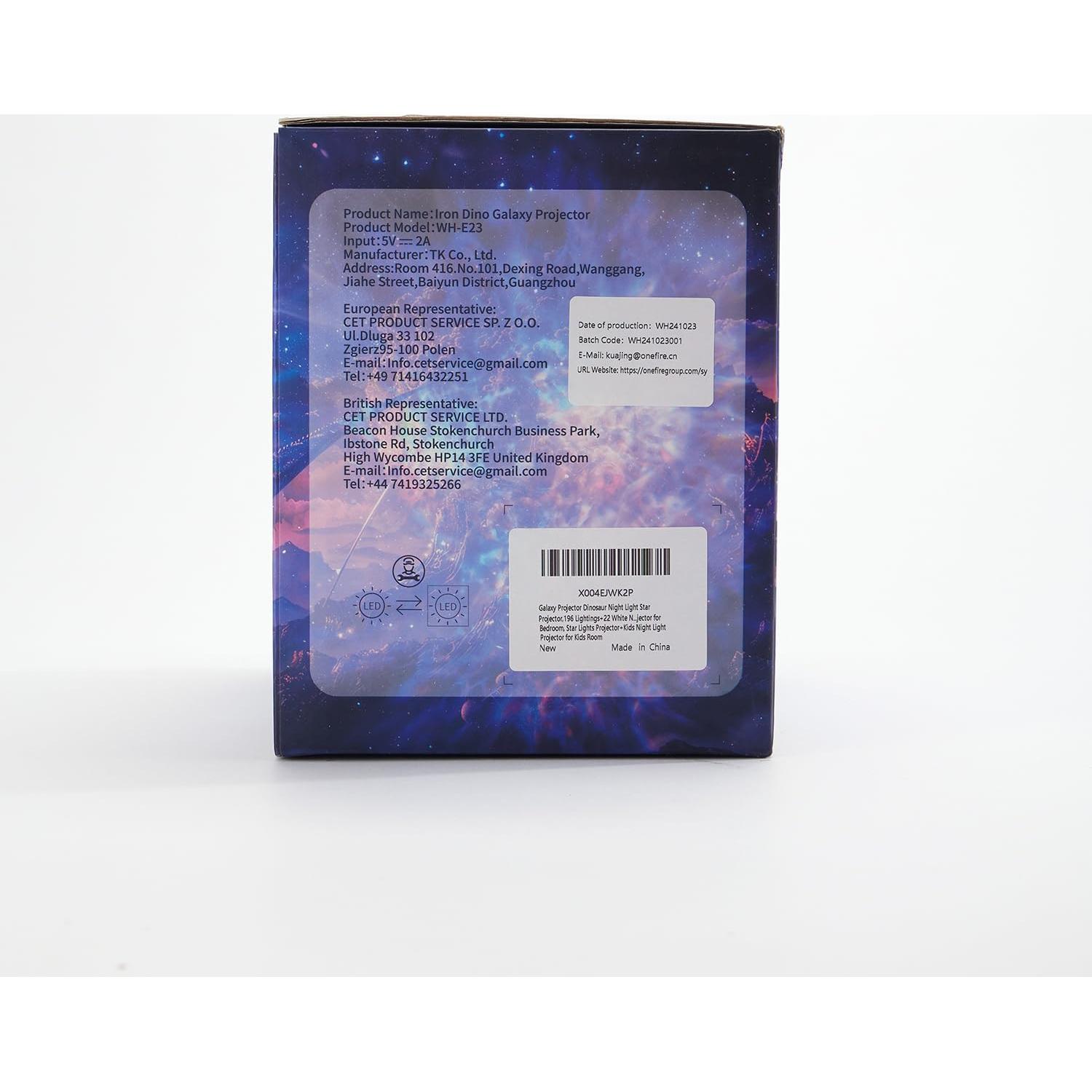 Proyector de Luz Nocturna Dinosaurio TK.CO. WH-E23 22 Sonidos