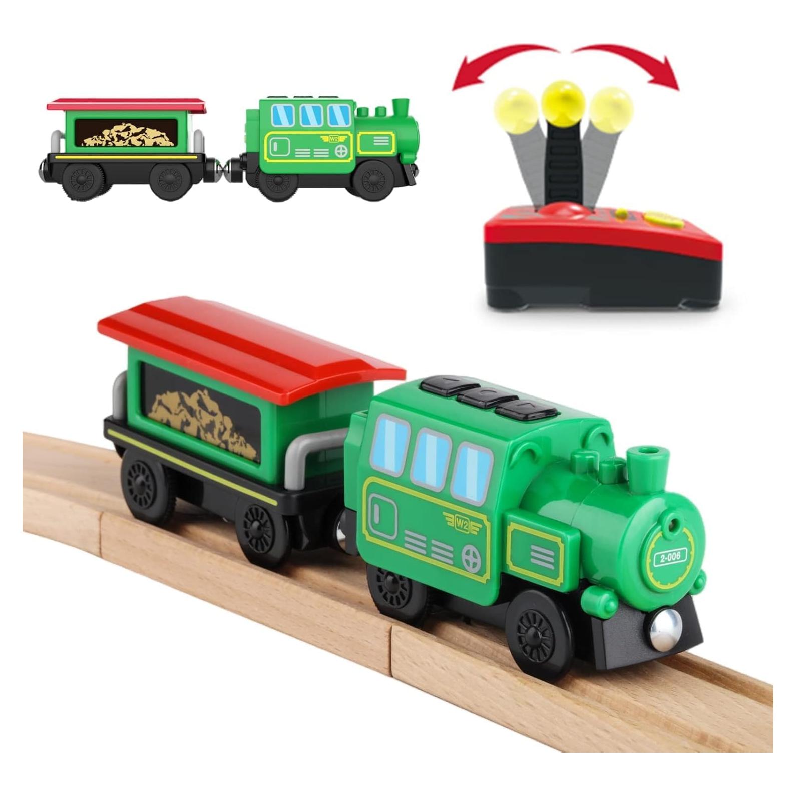 Juego de tren eléctrico HANQIANN con control remoto y luces