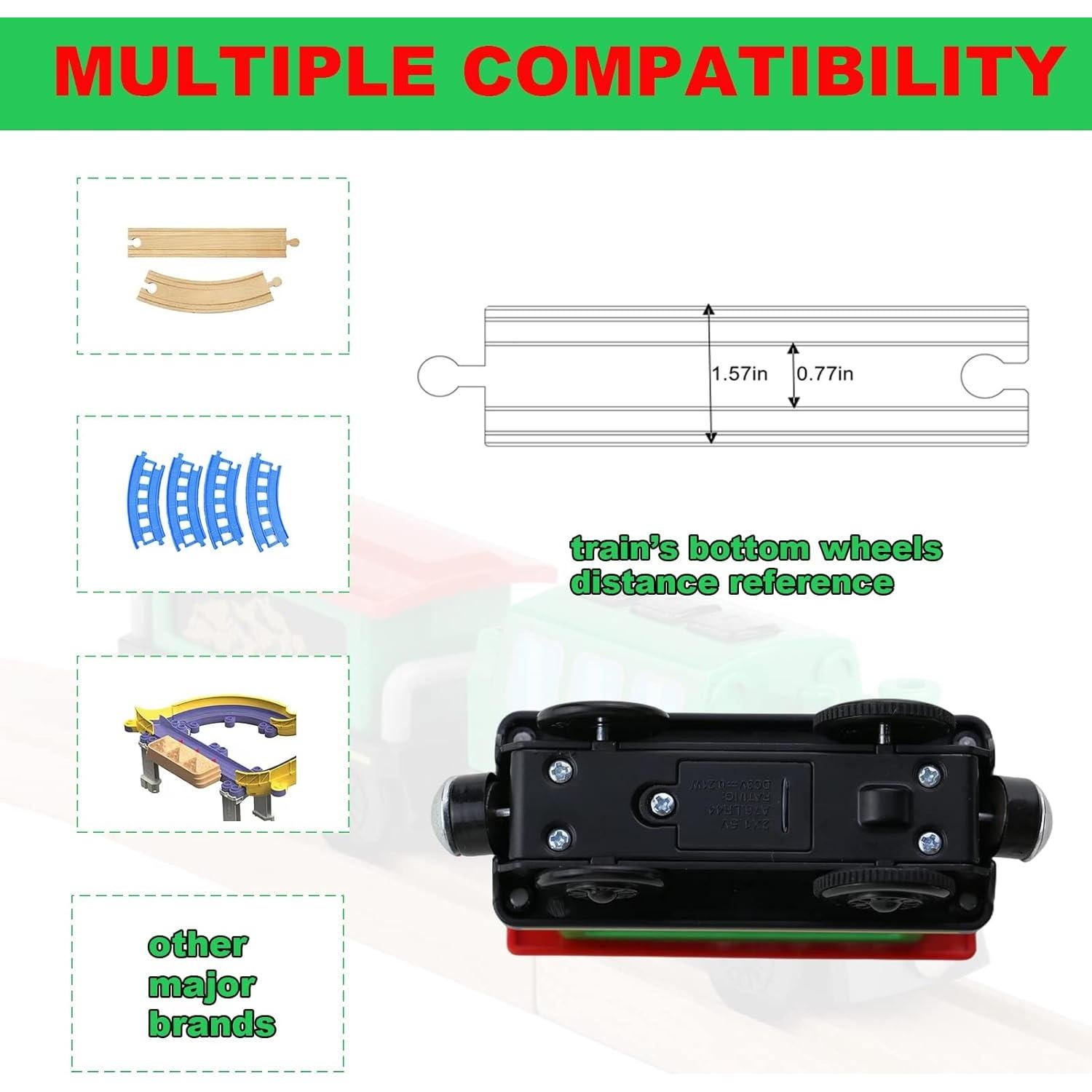 Juego de tren eléctrico HANQIANN con control remoto y luces