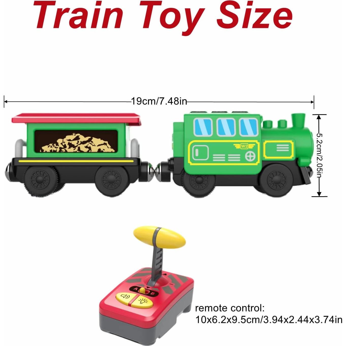 Juego de tren eléctrico HANQIANN con control remoto y luces
