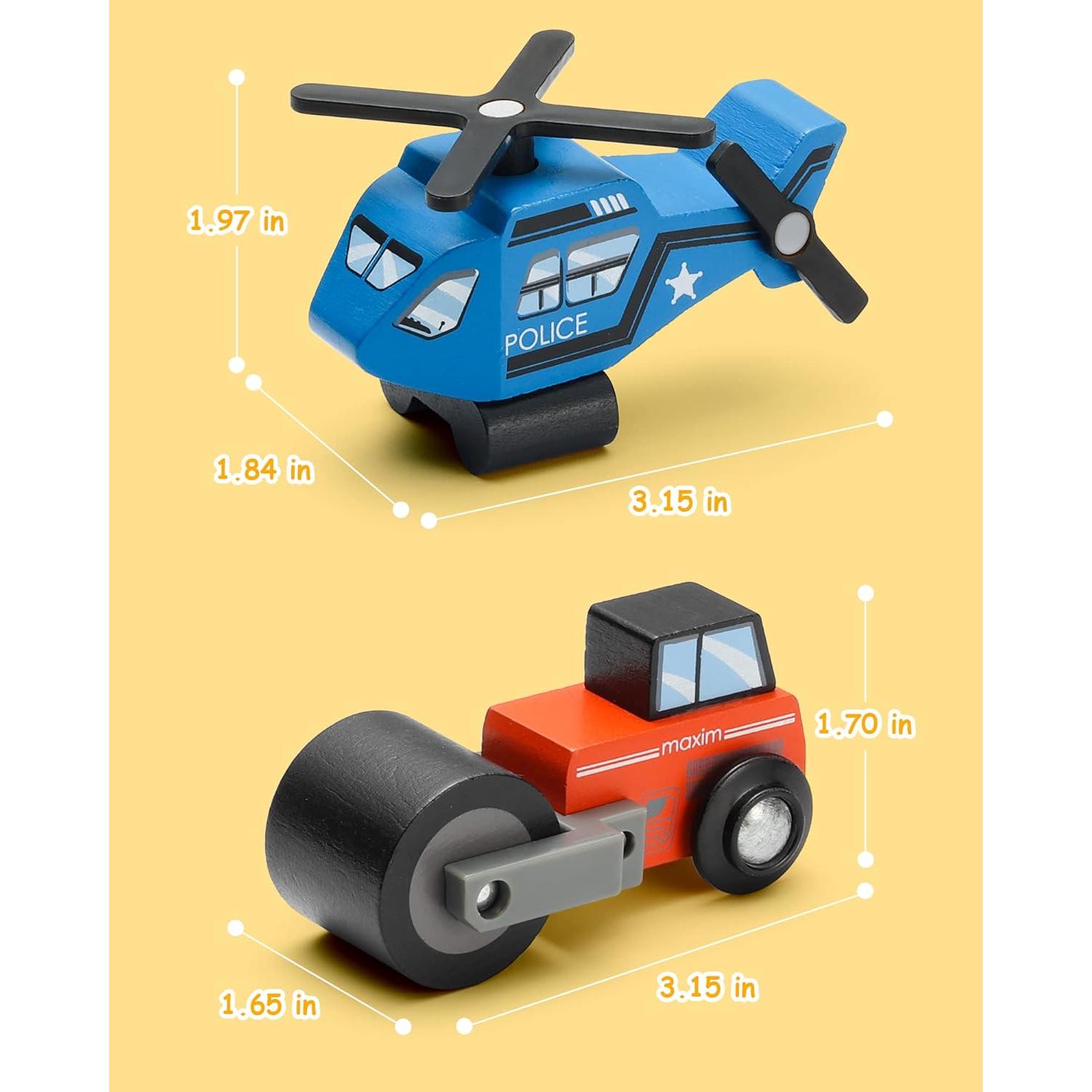 SainSmart Jr. Set de 10 Coches de Madera para Niños