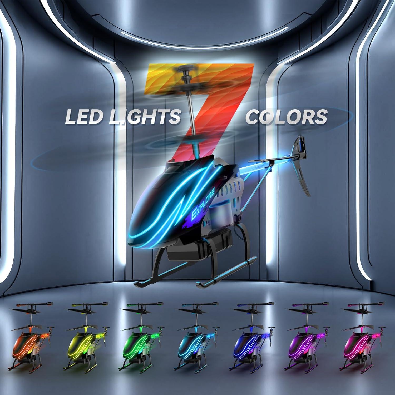 Helicóptero RC BUSSGO X11C con 30 Min de Vuelo y LED