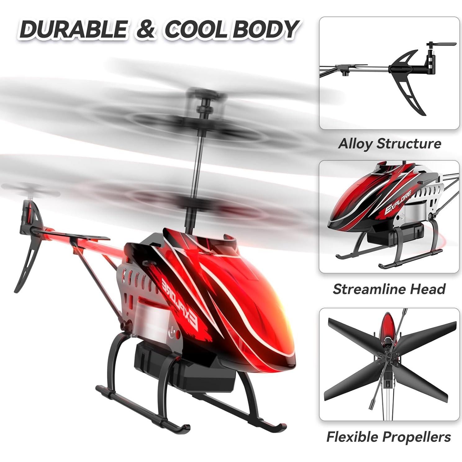 Helicóptero RC BUSSGO X11C con 30 Min de Vuelo y LED