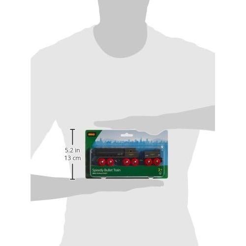 Tren Bala Rápido Brio 33697 - Juguete de Madera 2 Piezas