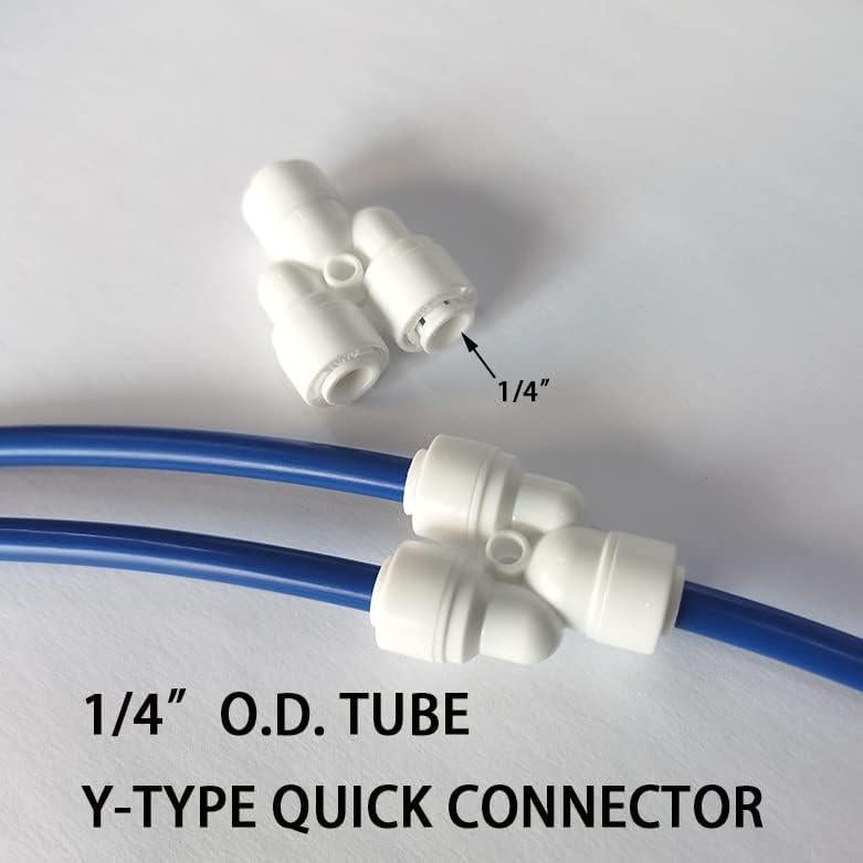 Tubo de Agua Malida 1/4" OD 10m + Conectores Rápidos