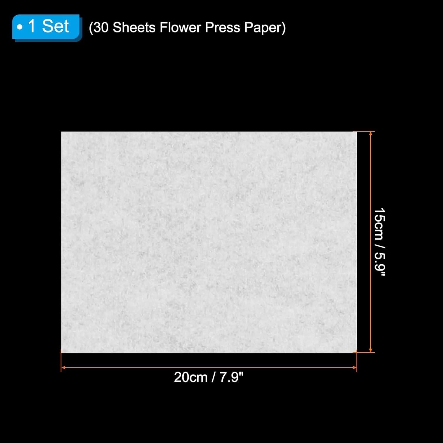 Prensa de Flores PATIKIL 20x15 cm - 30 Hojas Reutilizables