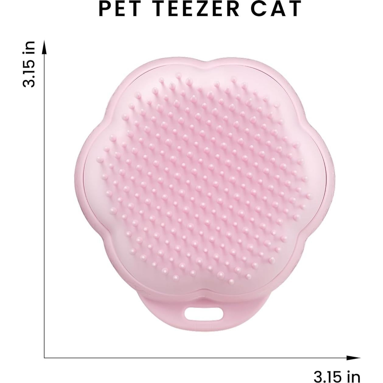 Cepillo Desenredador para Gatos Pet Teezer Rosa 10x8cm