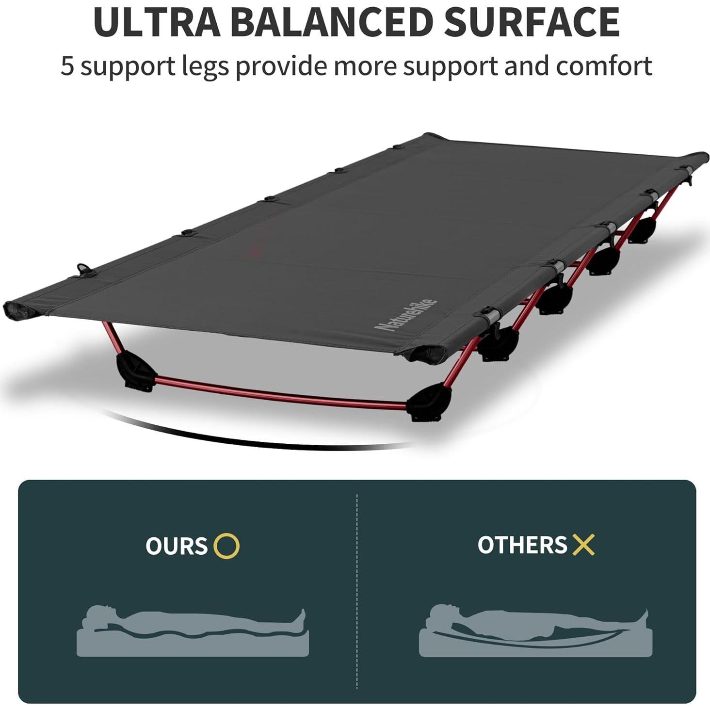 Cama de Camping Naturehike NH20JJ001 Plegable Ultraligera