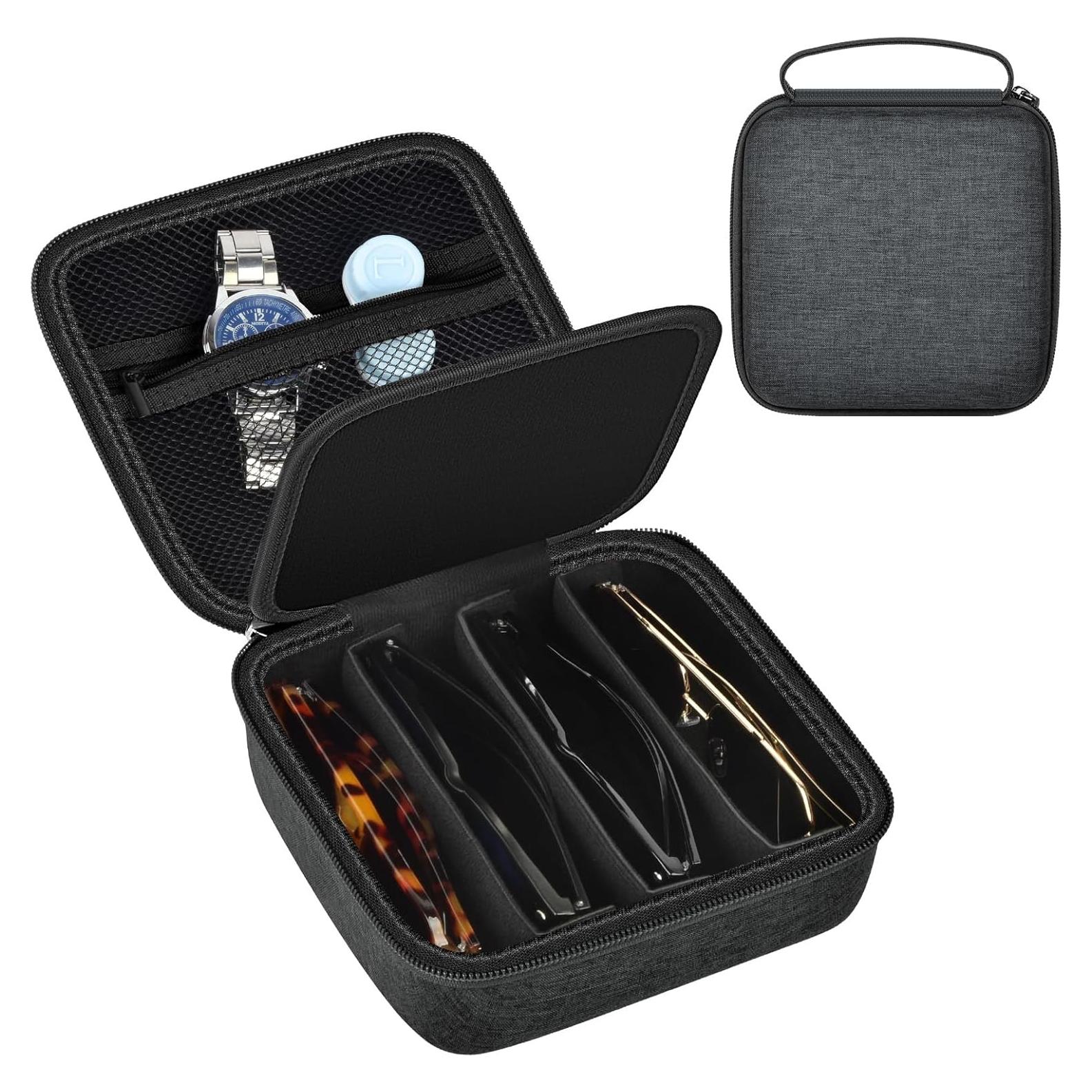 Organizador de Gafas de Sol Quay para 4 Pares - Bolsa Compacta