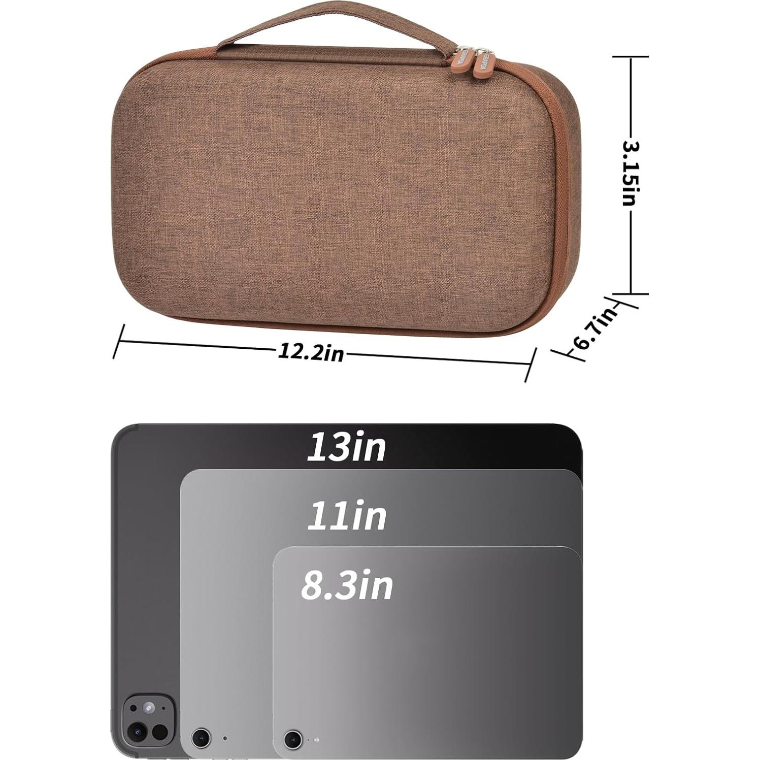 Estuche Organizador de Gafas de Sol EVA para 8 Pares - Café