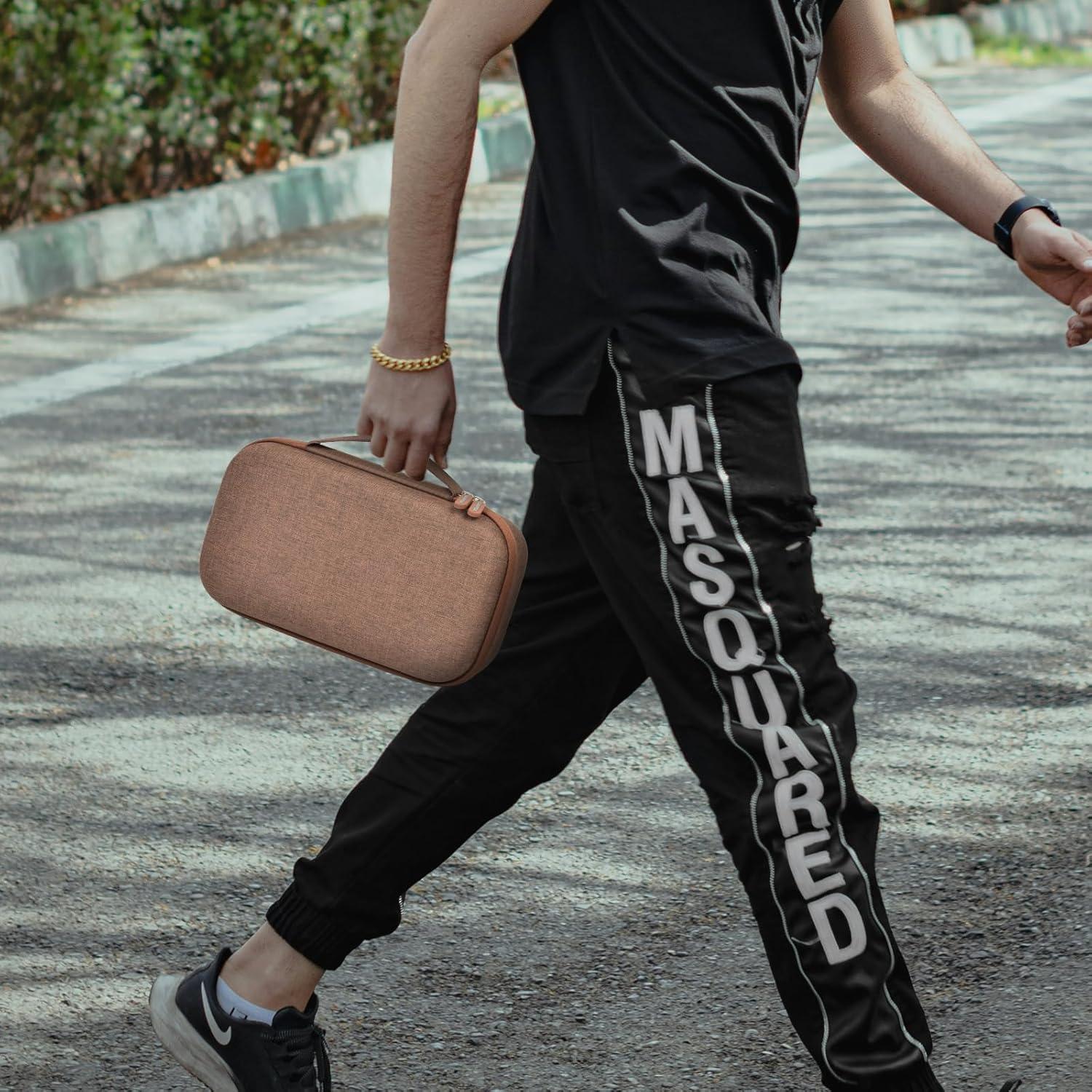 Estuche Organizador de Gafas de Sol EVA para 8 Pares - Café