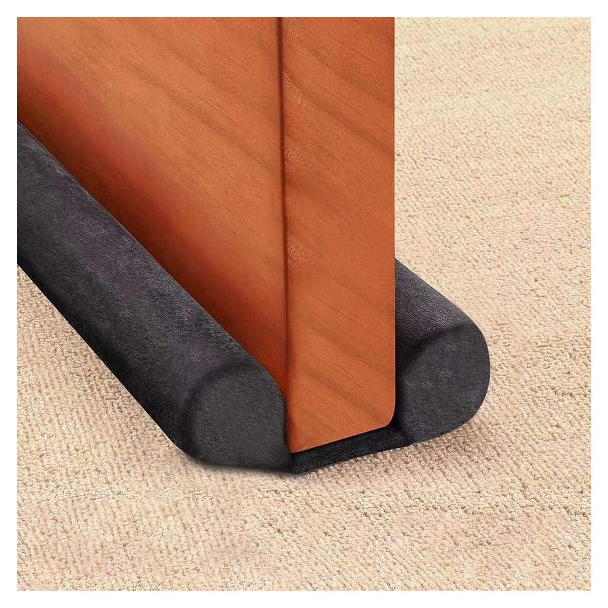 Tapón de Corrientes GDHOMM para Puerta Ajustable 30-91 cm Negro