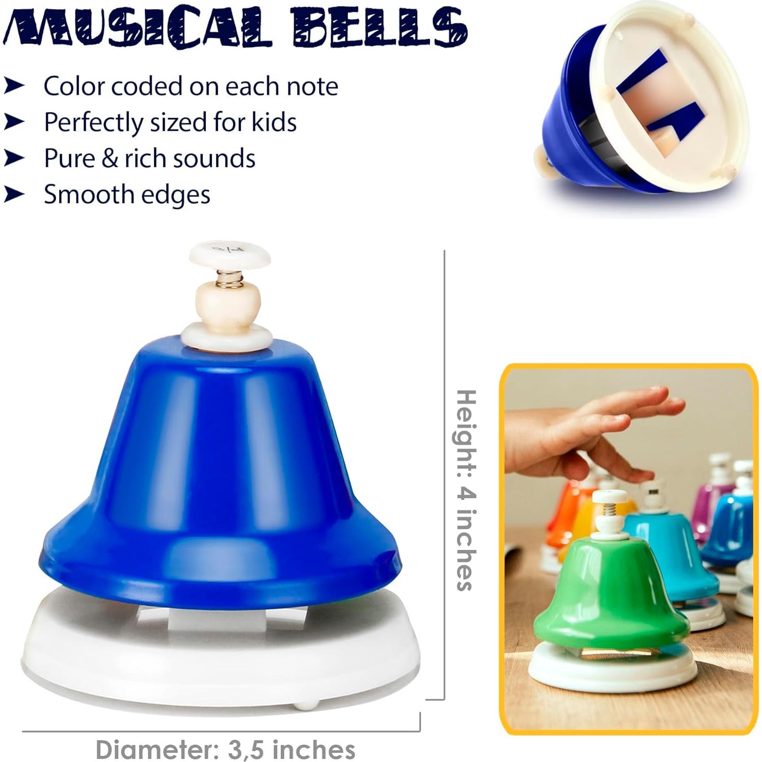 Campanas Musicales MiniArtis para Niños | Set de 8 Notas