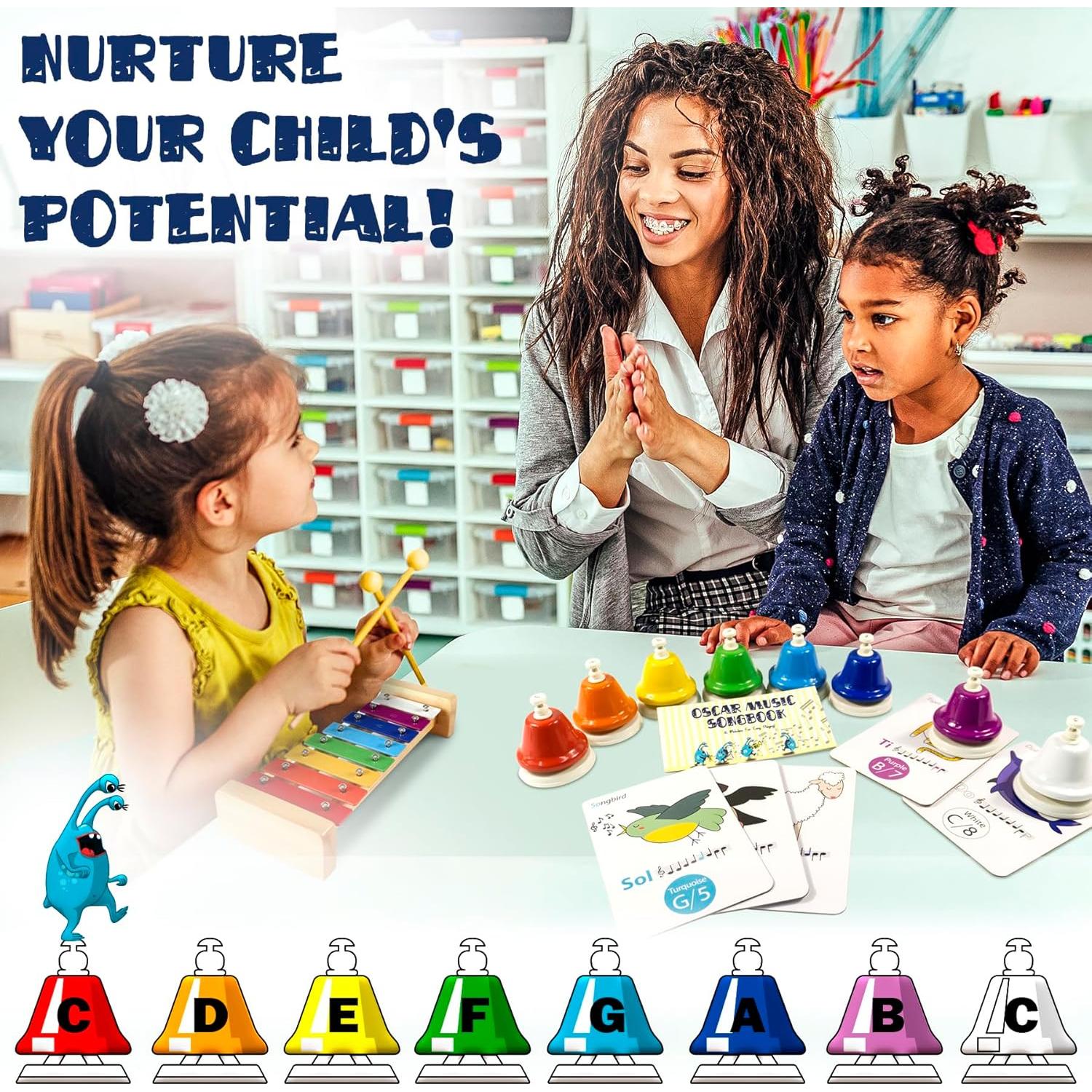 Campanas Musicales MiniArtis para Niños | Set de 8 Notas