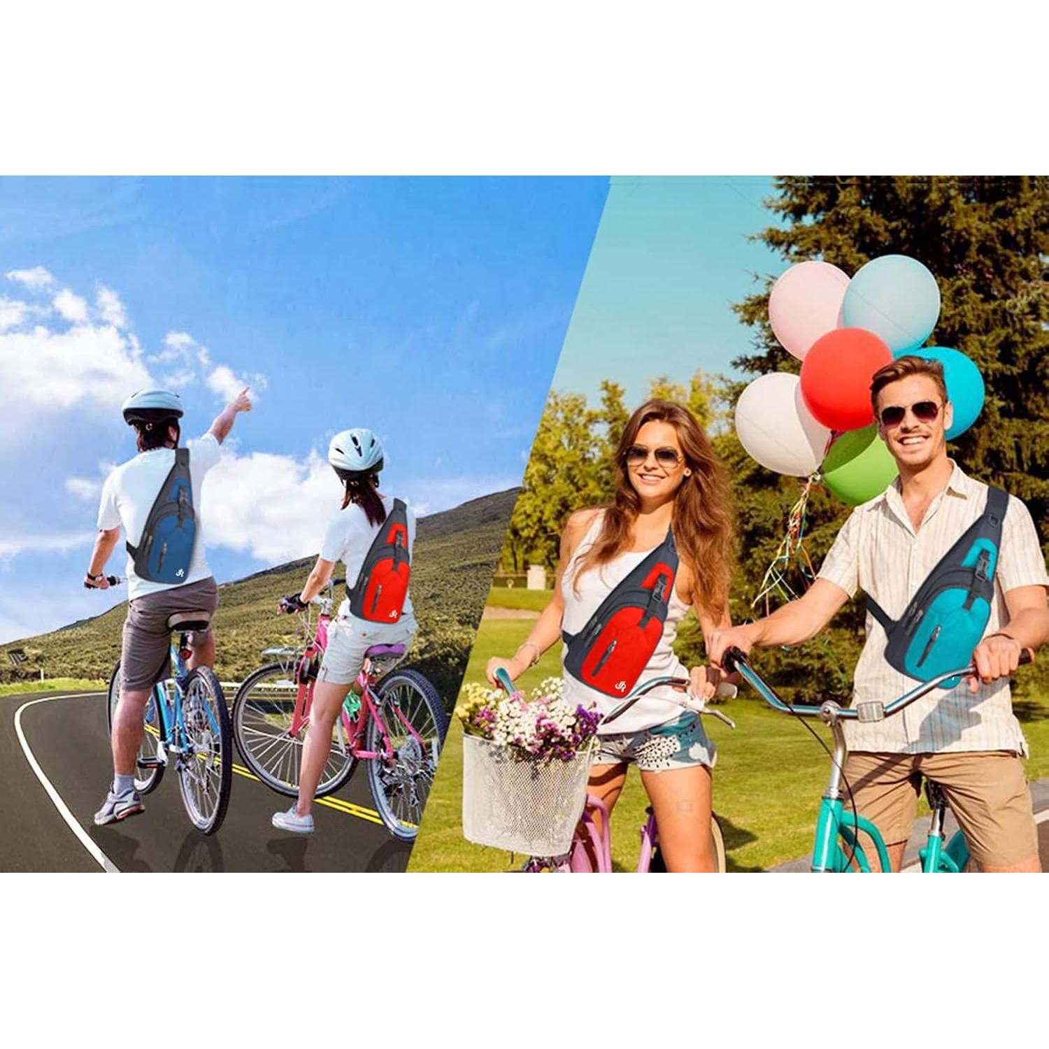 Mochila Sling Y&R Direct Ligera 38x19x10 cm Azul Marino