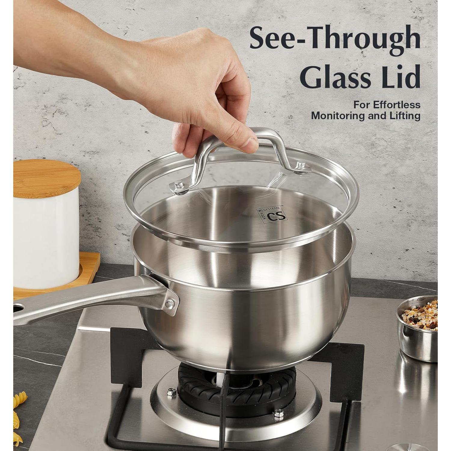 Juego de Cacerolas KOCH SYSTEME CS 6 Piezas Acero Inoxidable