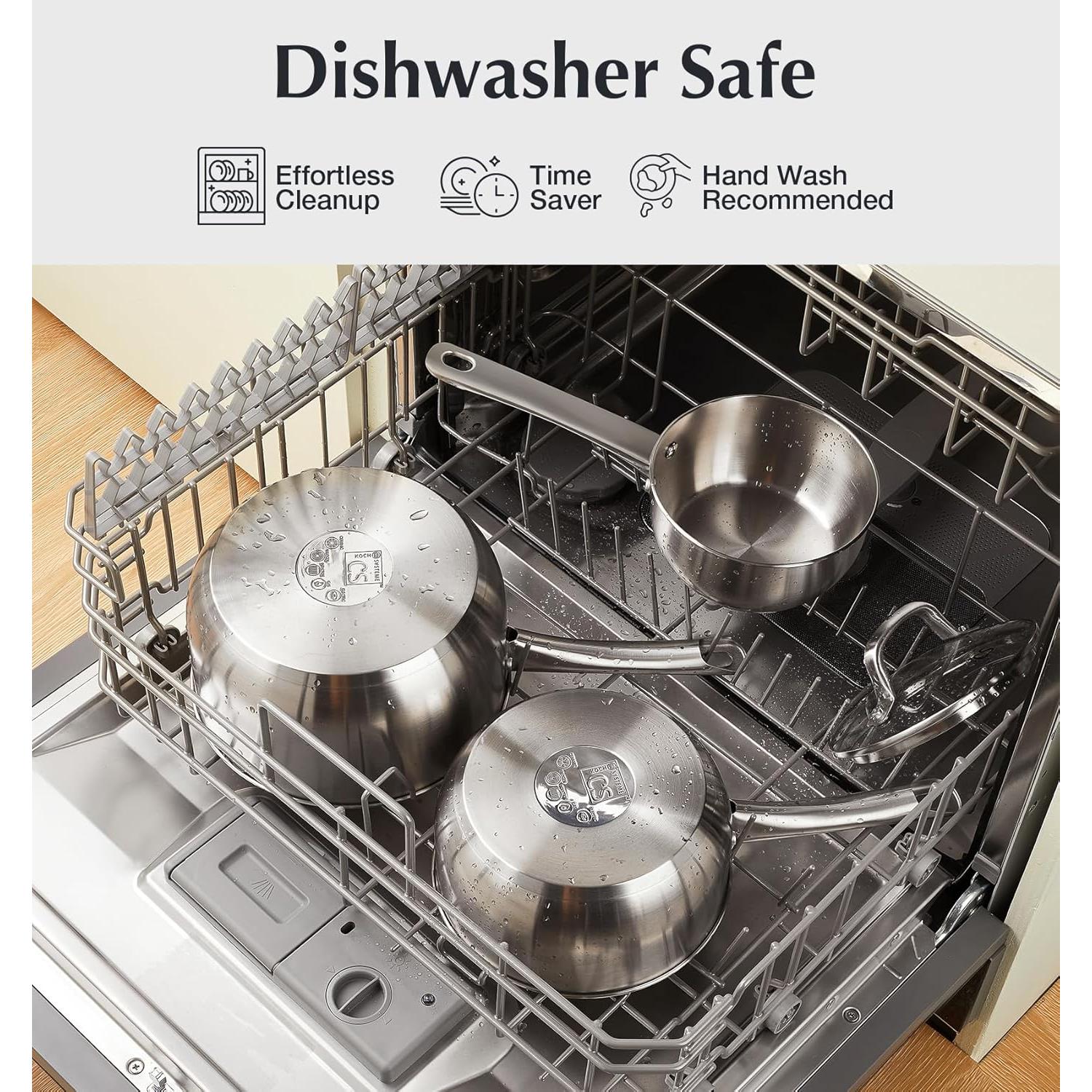 Juego de Cacerolas KOCH SYSTEME CS 6 Piezas Acero Inoxidable