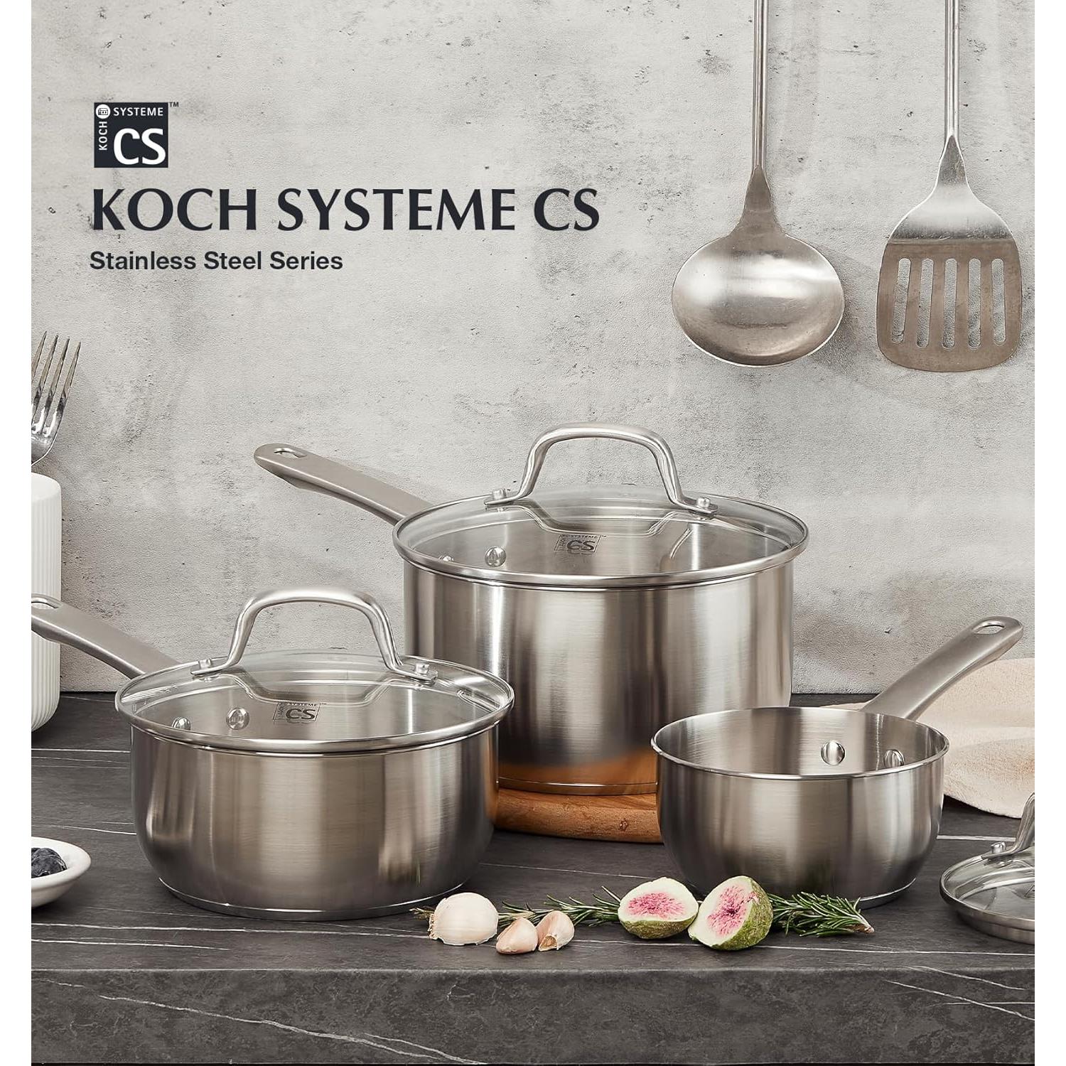 Juego de Cacerolas KOCH SYSTEME CS 6 Piezas Acero Inoxidable