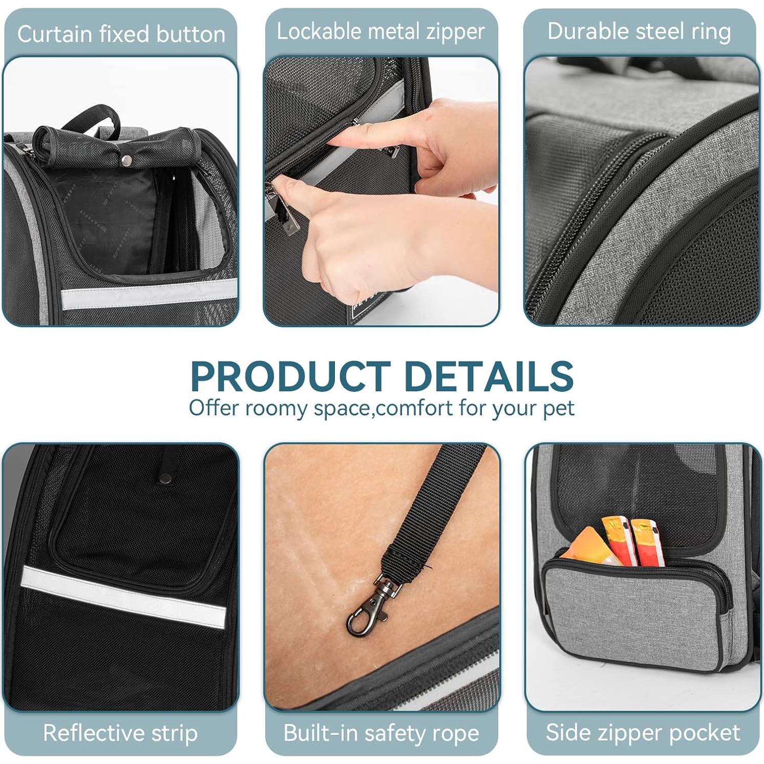 Transportín para perros Petsfit DCC15382 gris, 9.98 kg