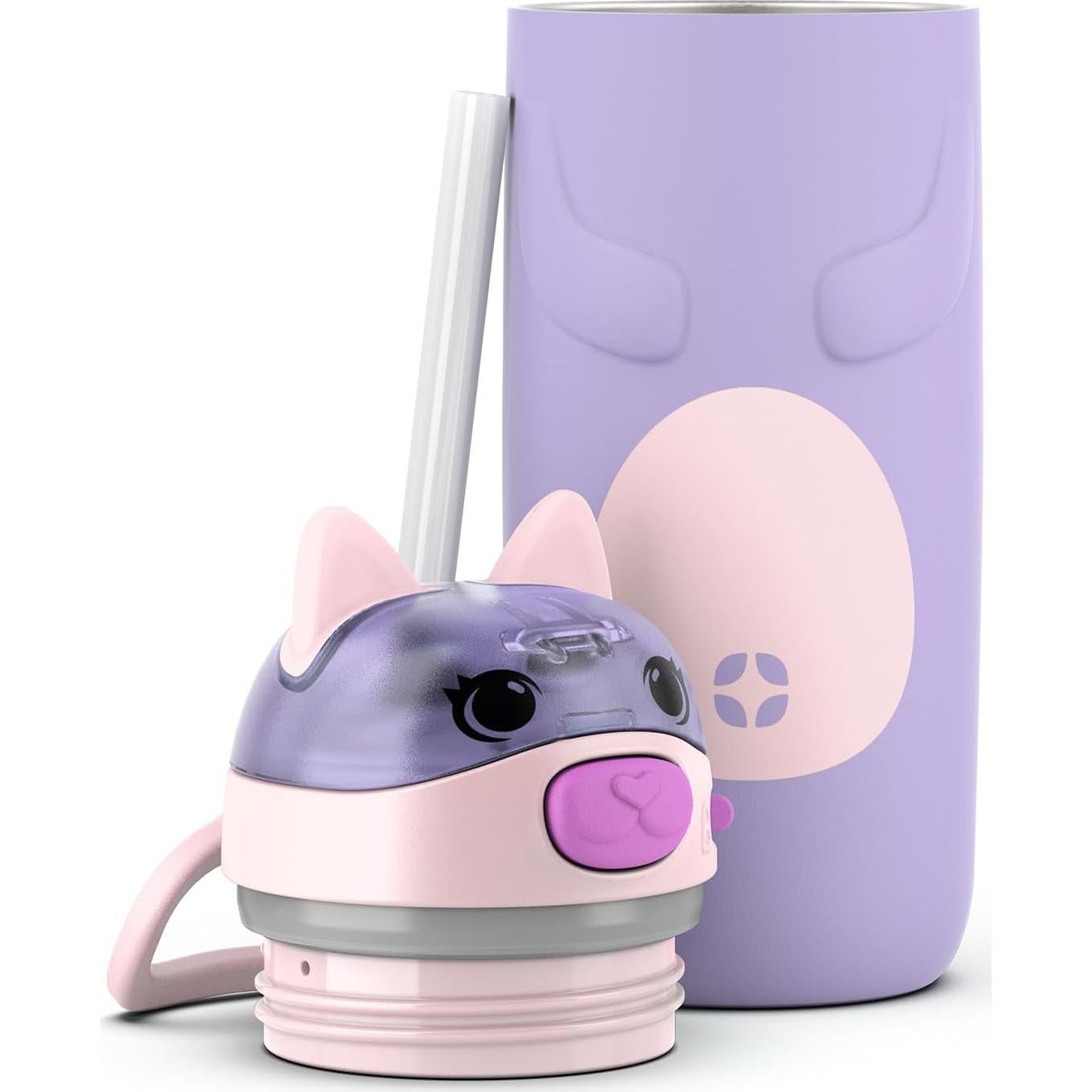 Botella de Agua Ello Ellies 355ml Acero Inoxidable Gato