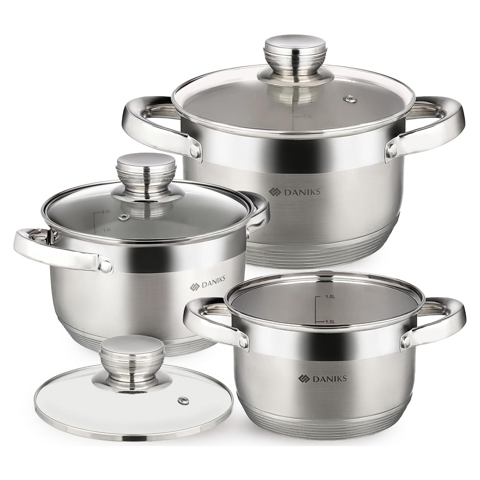 Juego de utensilios de cocina Daniks Standard 6 piezas acero