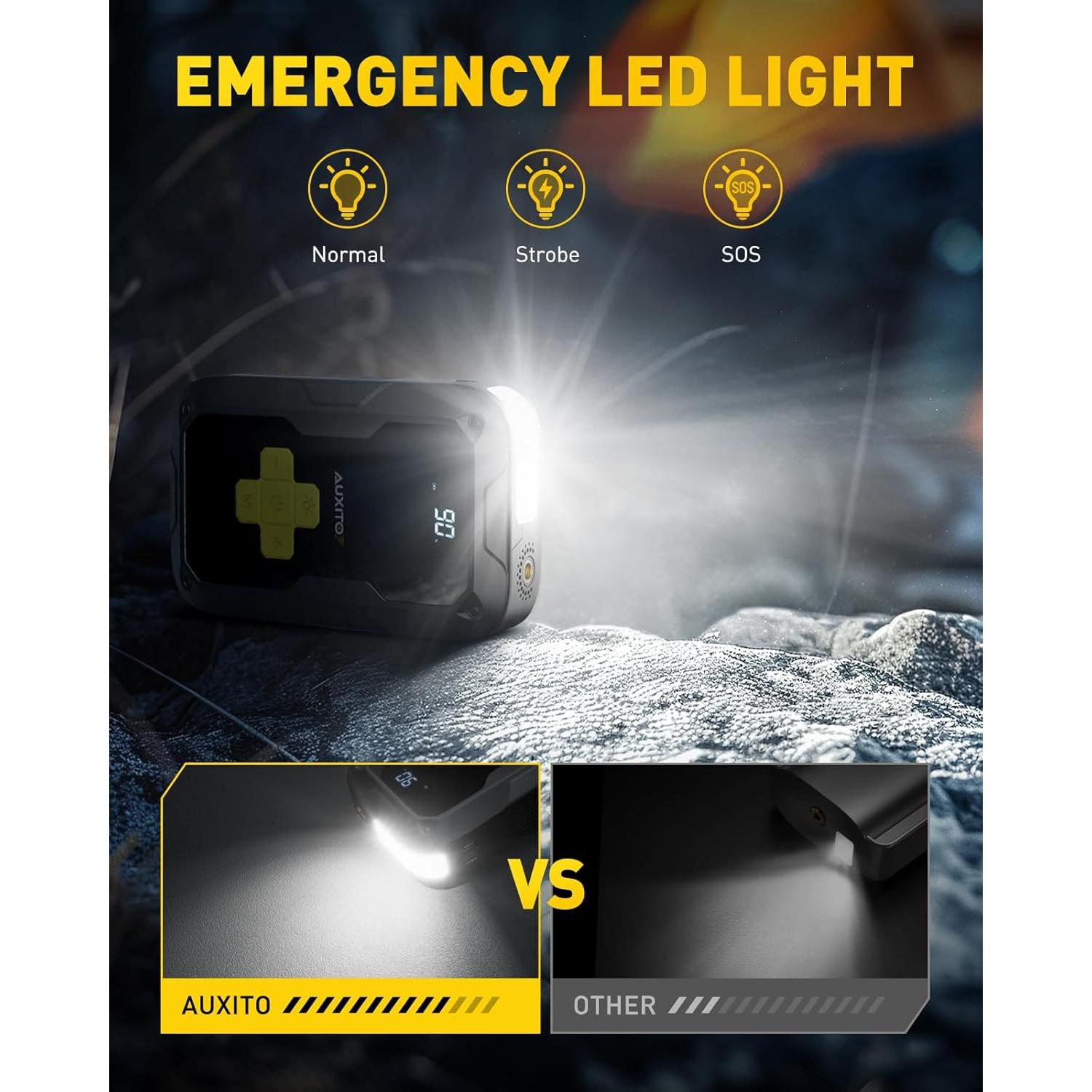 Arrancador de Salto AUXITO AJ01 6000A con Compresor 150PSI