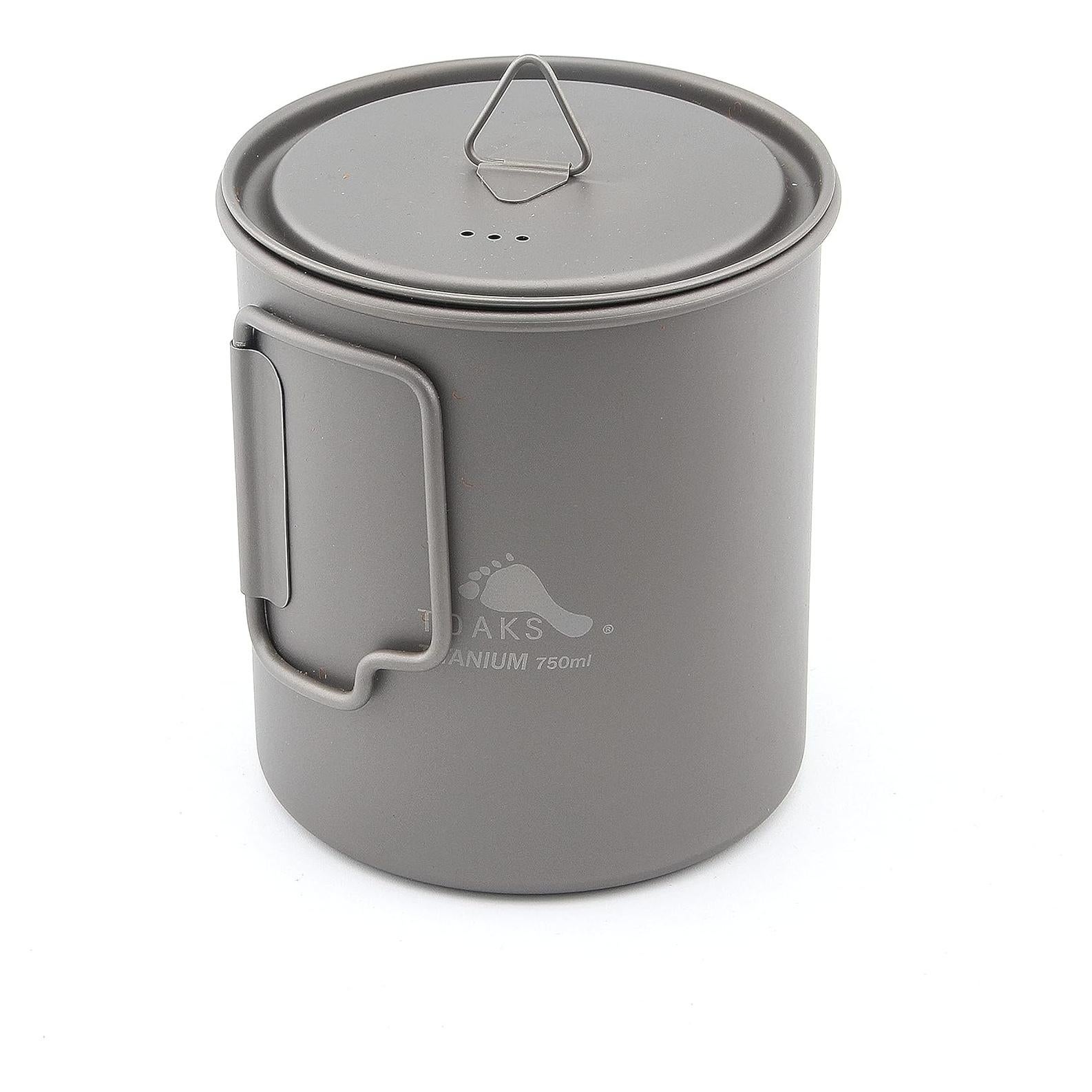 Olla de Titanio TOAKS 750ml para Camping y Senderismo