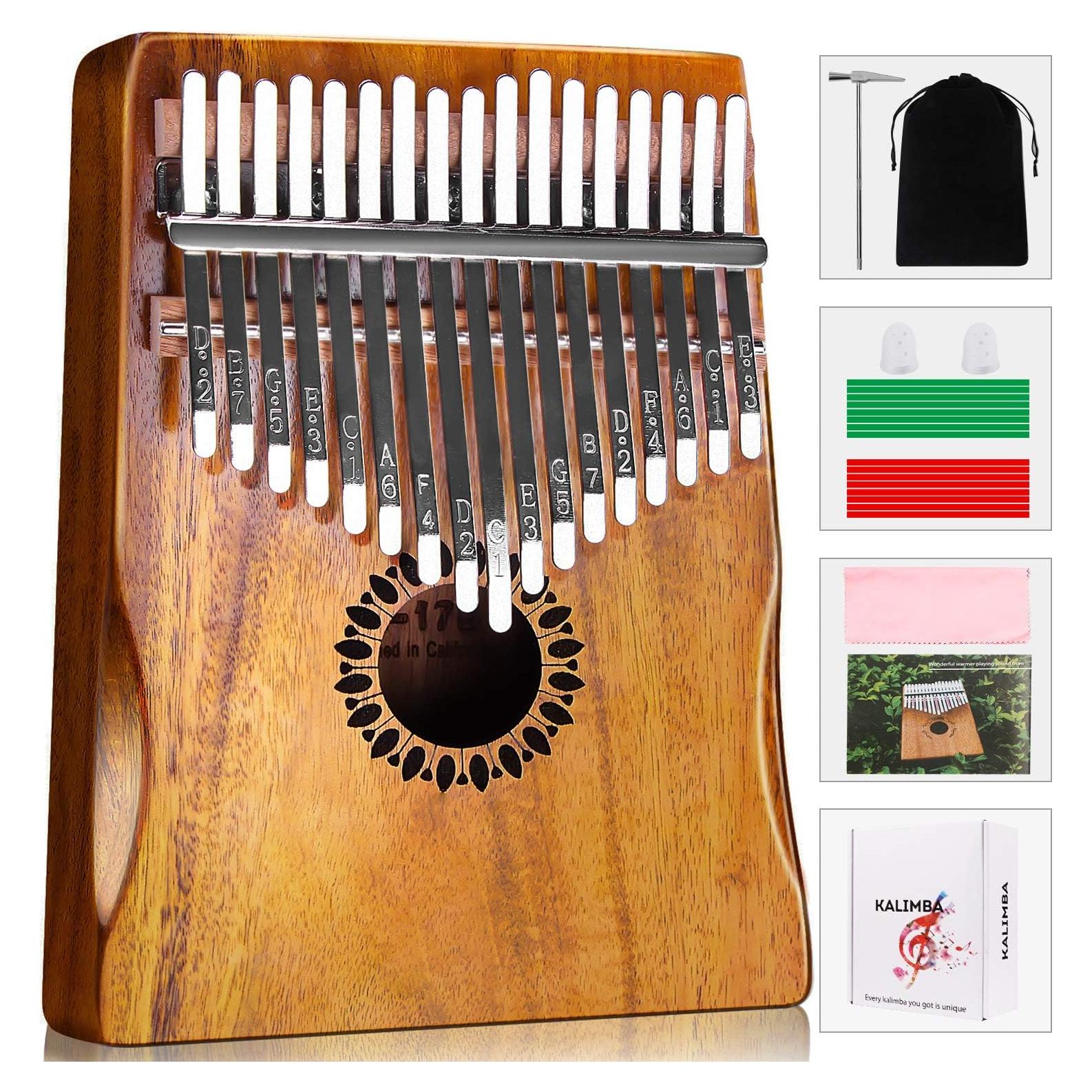 Kalimba Newlam 17 Teclas de Madera para Principiantes